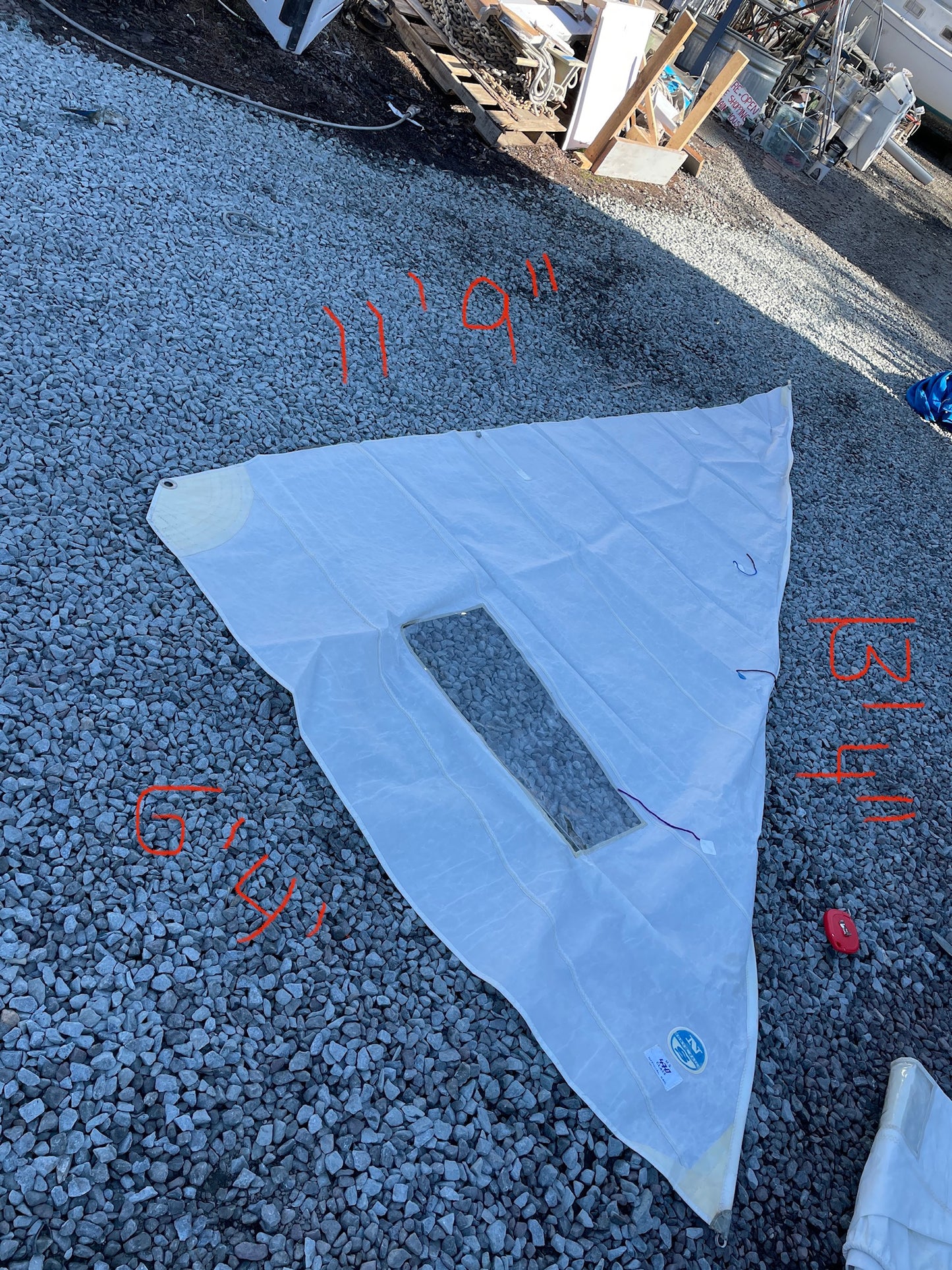 Vanguard 470 Class Race Boat Sail- 13’4” x 11’9” x 6’4”