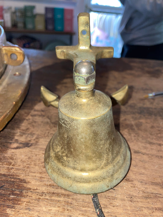 Brass Bell With Anchor Bracket