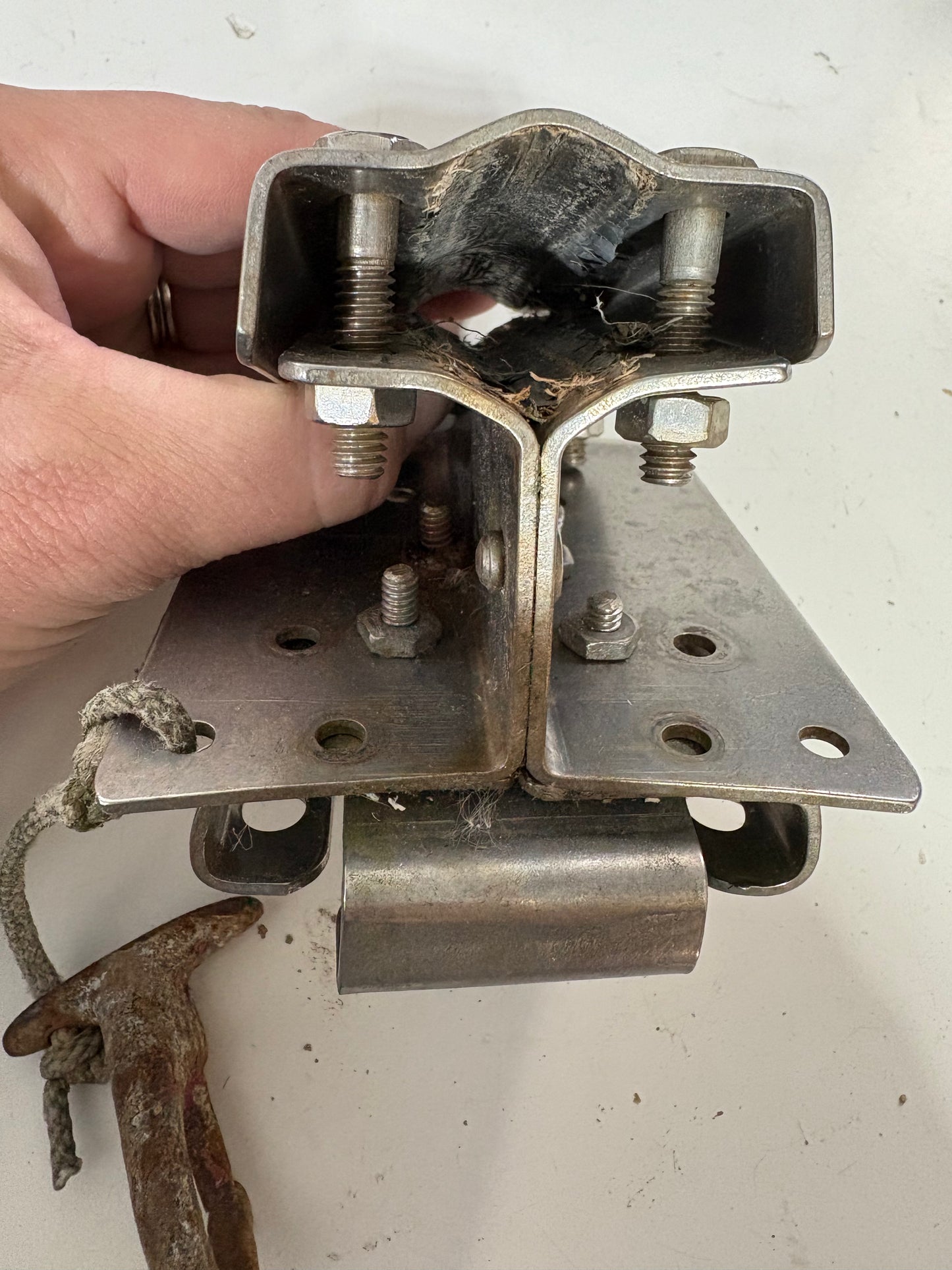 Nautical Engineering NE ANCHOREADY Used Sailboat Stanchion Anchor Holder