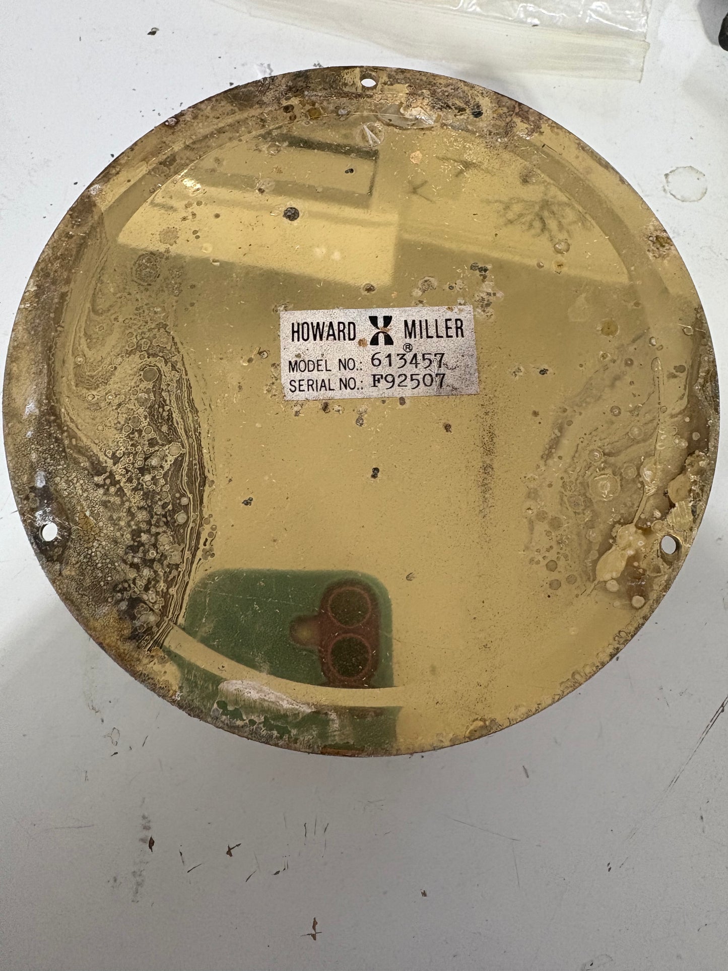 Howard Miller Brass Tide Clock 5 1/2" - Model 613457