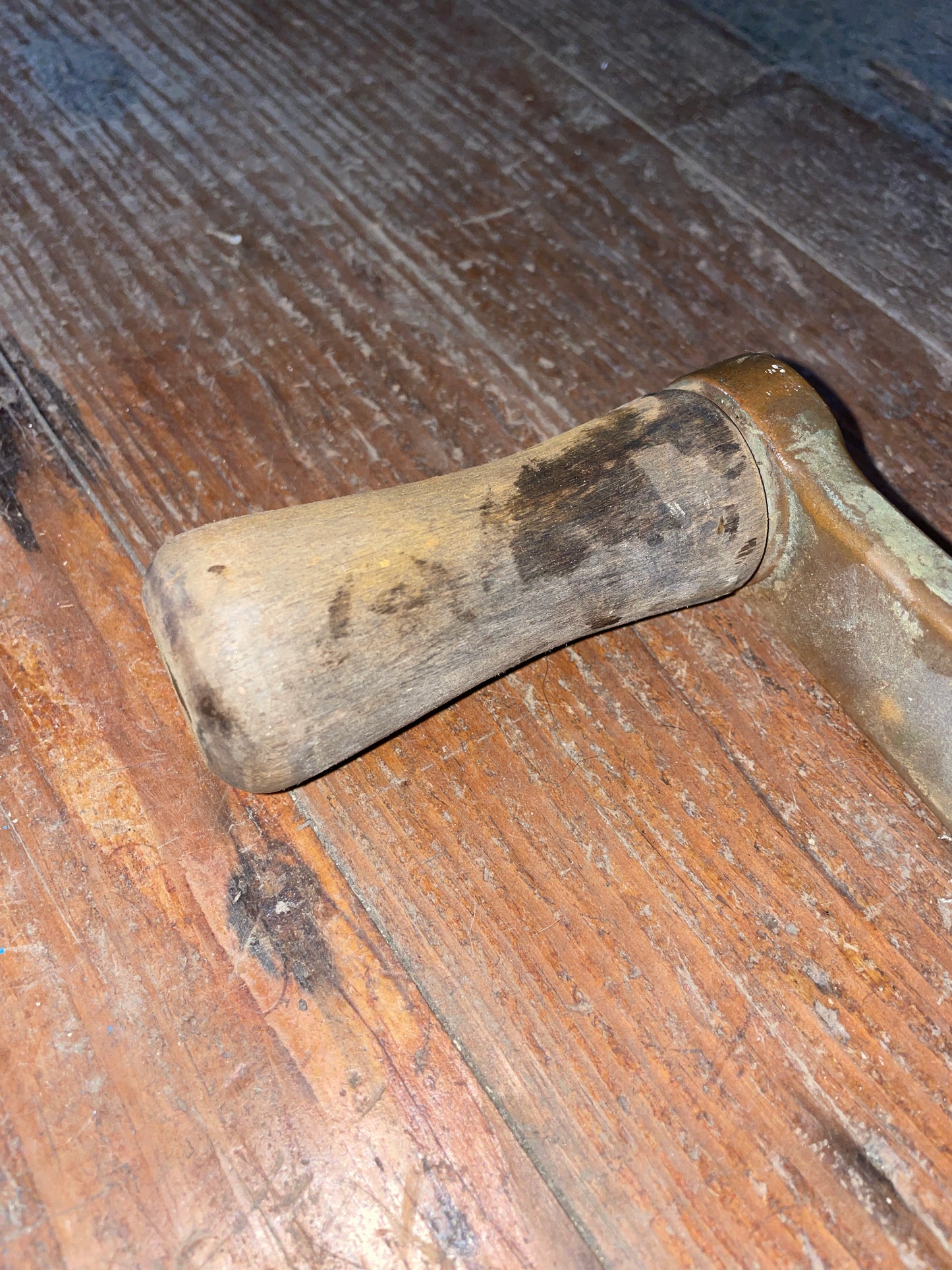 Vintage Bronze 11" Long Winch Handle- 1 1/2” Insert