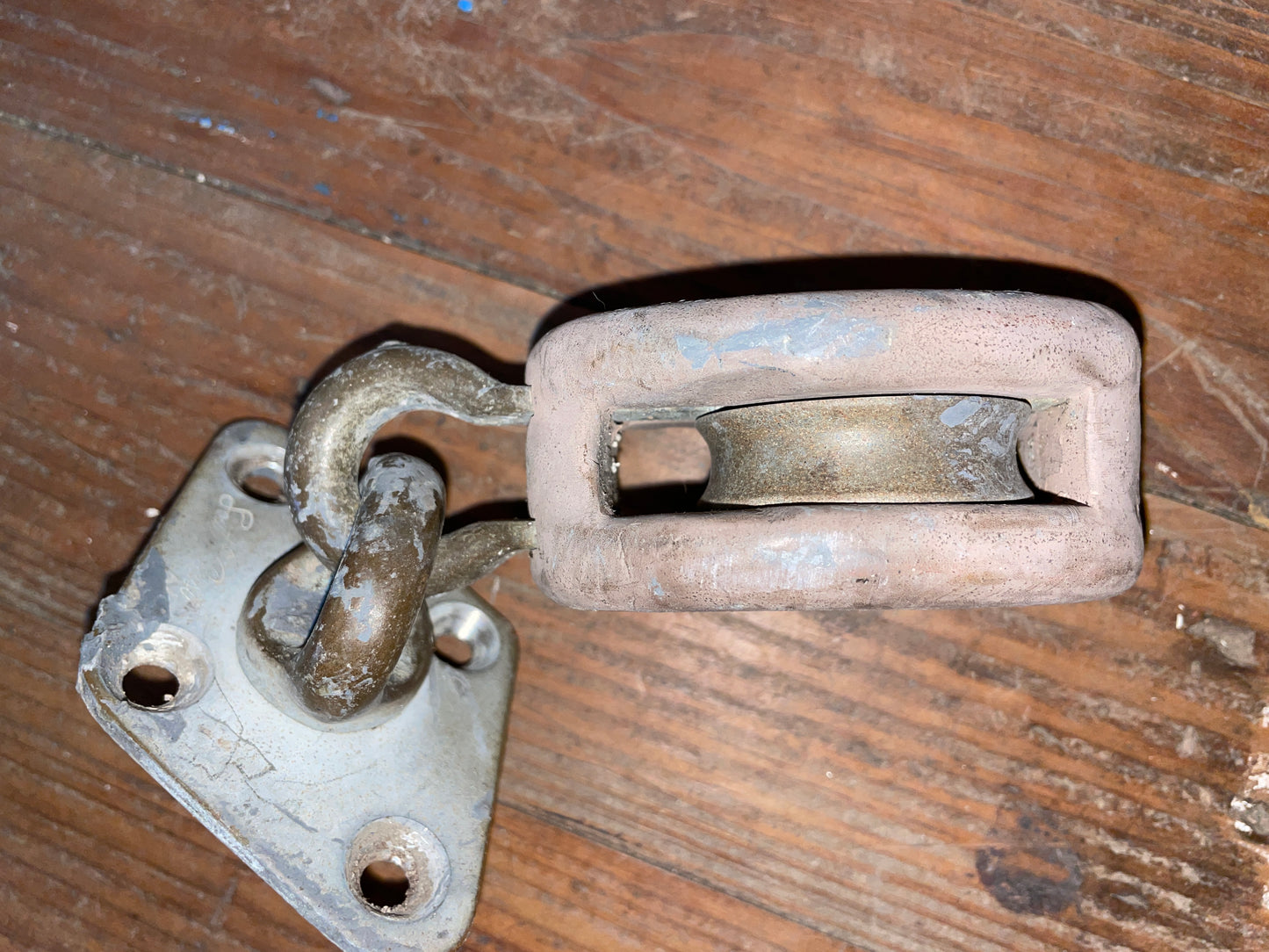 South Coast Block With Bronze In Deck Pad Eye- 6/16” Line