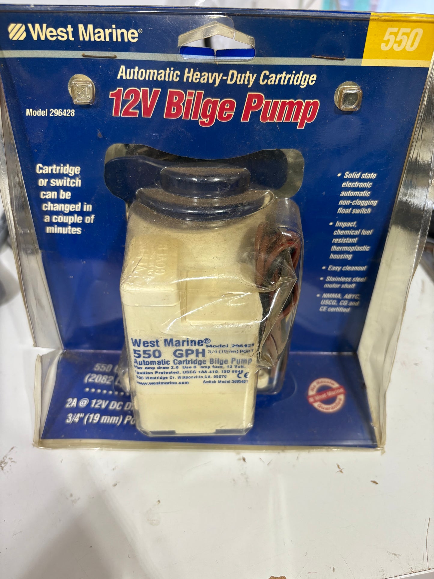 West Marine 12V Bilge Pump - MODEL 296428