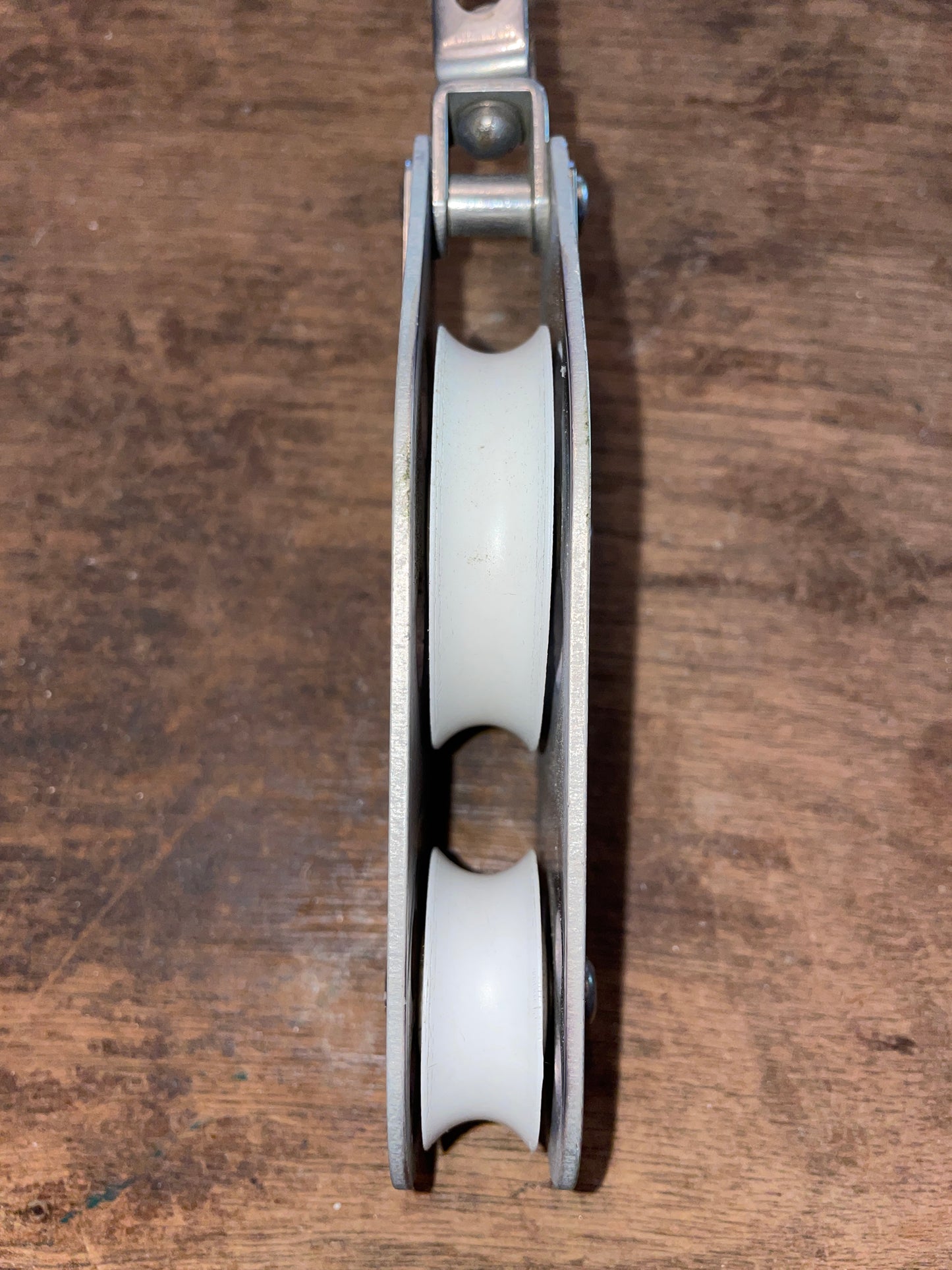 Schaefer Fiddle Block- 2 1/2” & 1 3/4” Sheaves- 7/16” Line