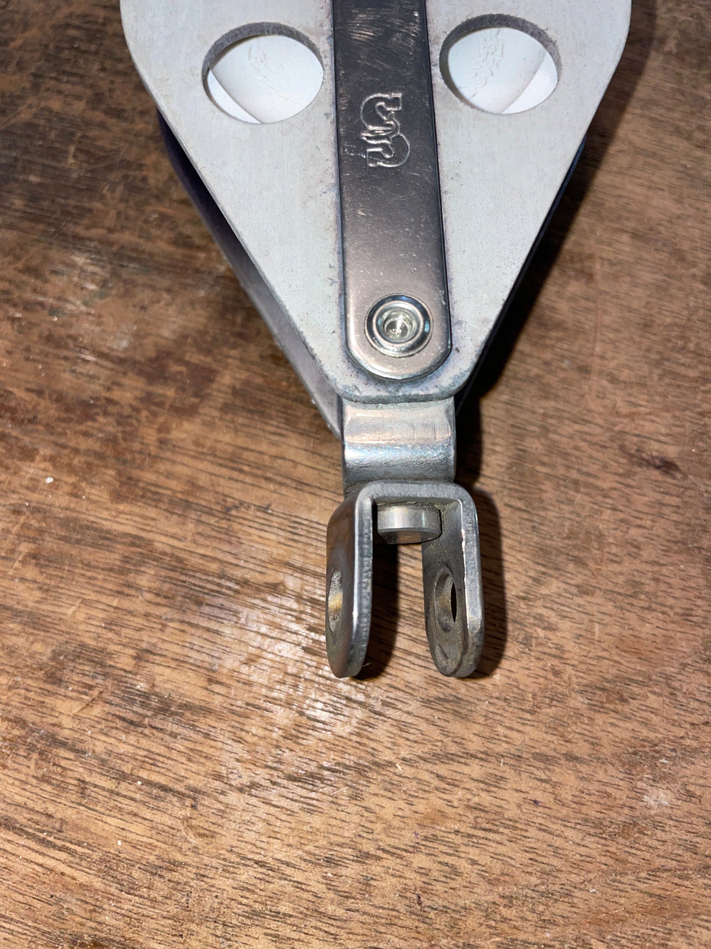 Schaefer Fiddle Block- 2 1/2” & 1 3/4” Sheaves- 7/16” Line