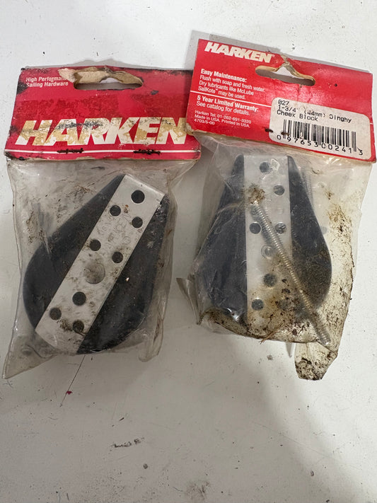 Harken Dinghy Cheek Block NEW Pair