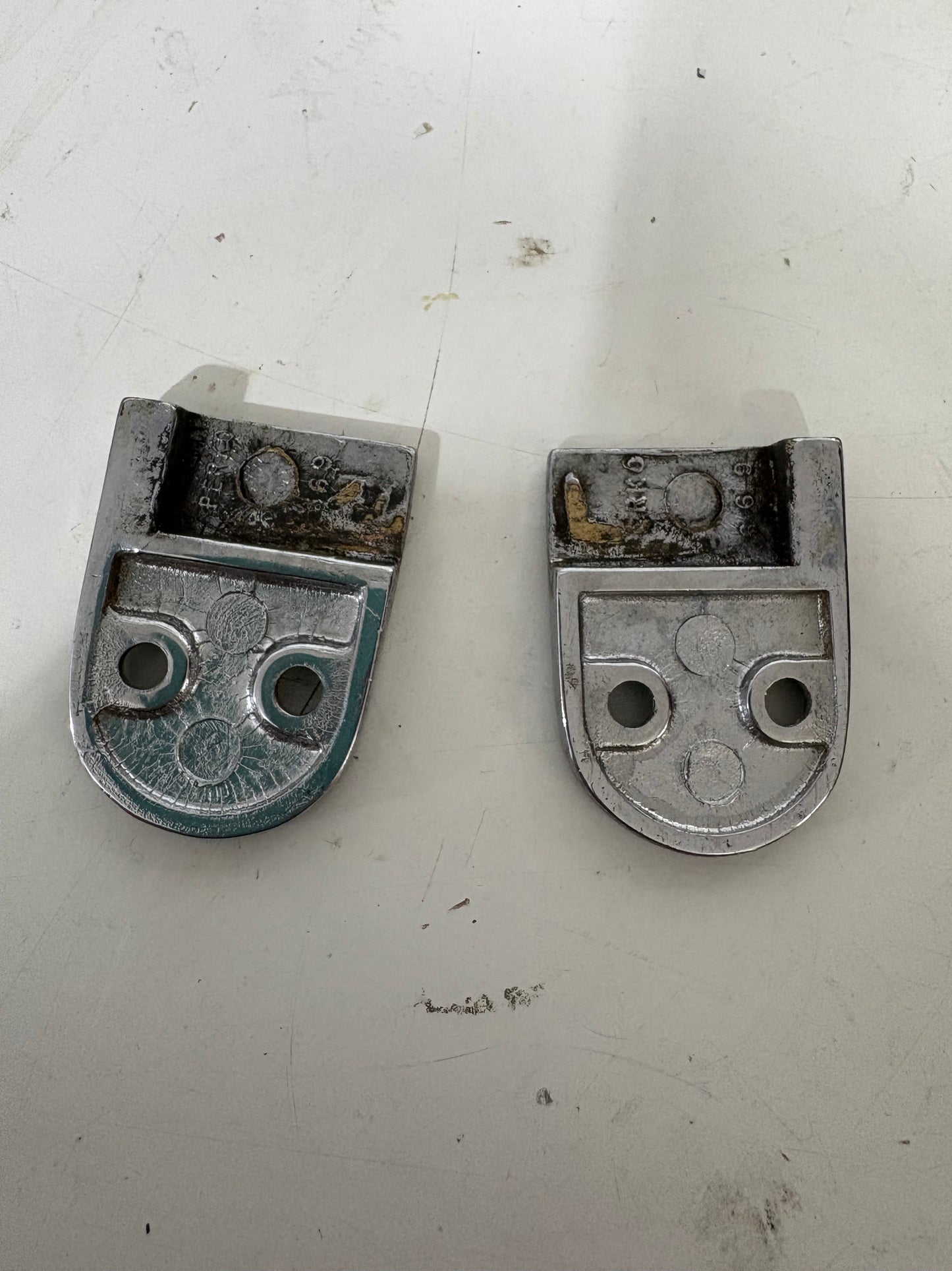 Pair of Ladder Brackets Stainless Steel