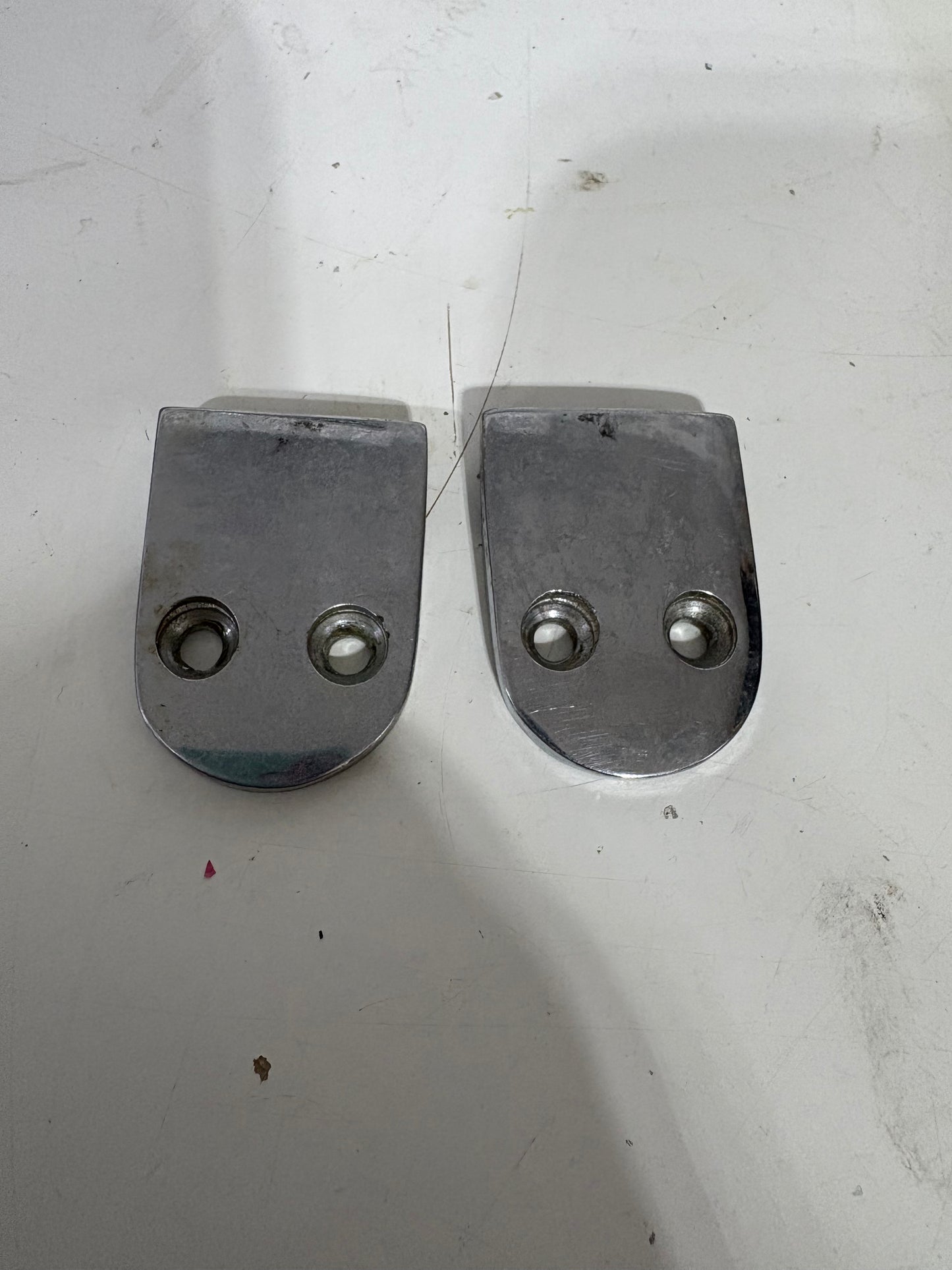 Pair of Ladder Brackets Stainless Steel