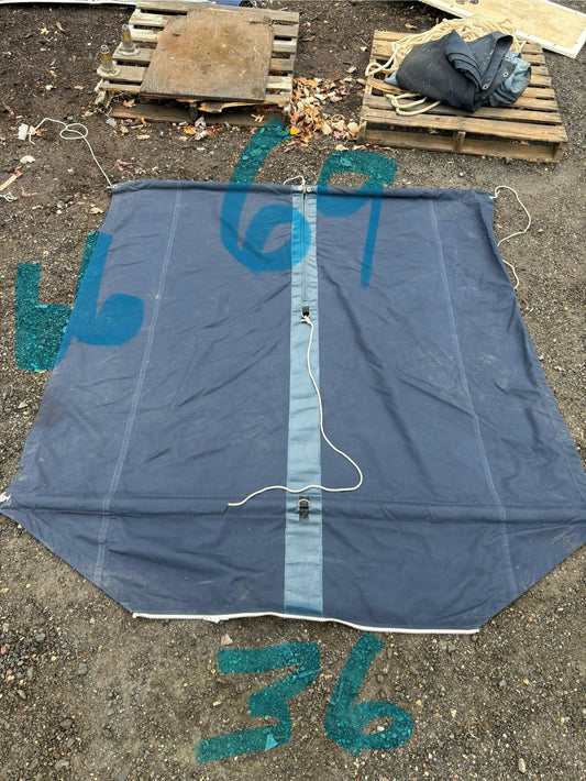 Blue Canvas Sun Shade for Tartan 34C