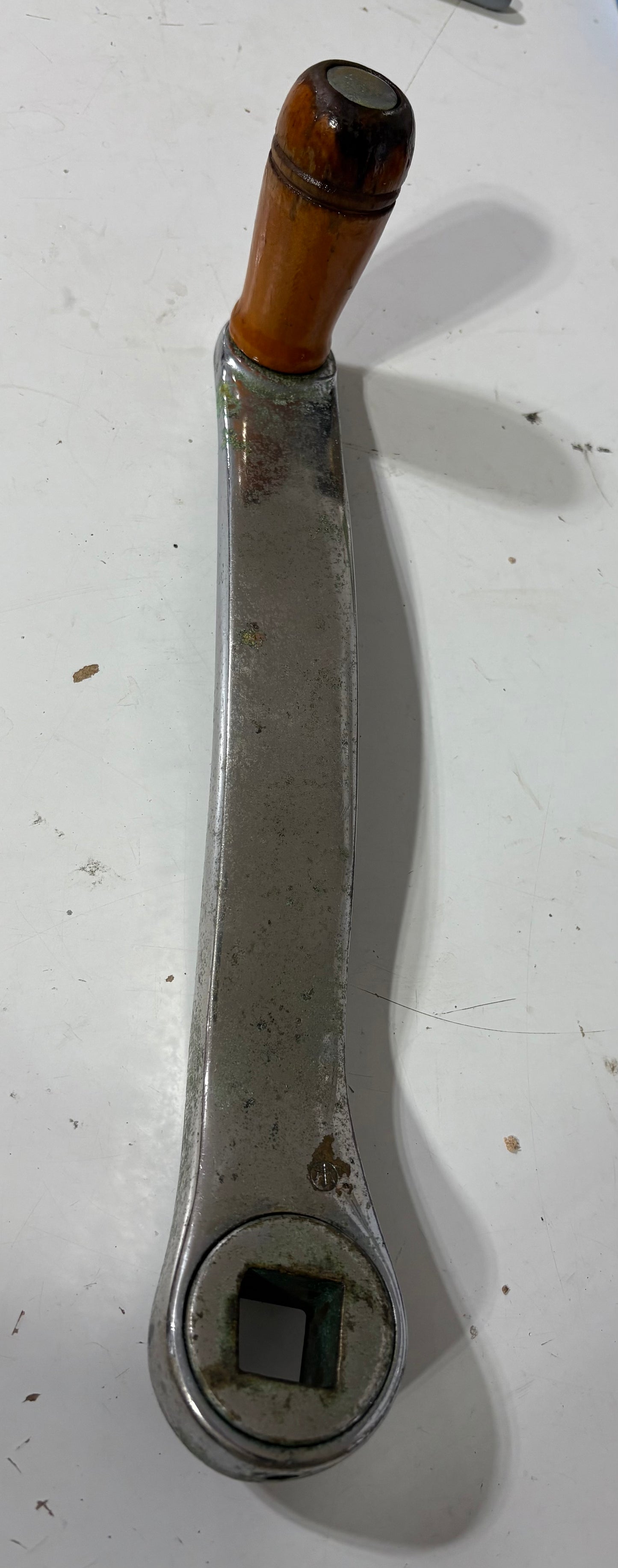 Chromed Bronze Winch Handle 11"