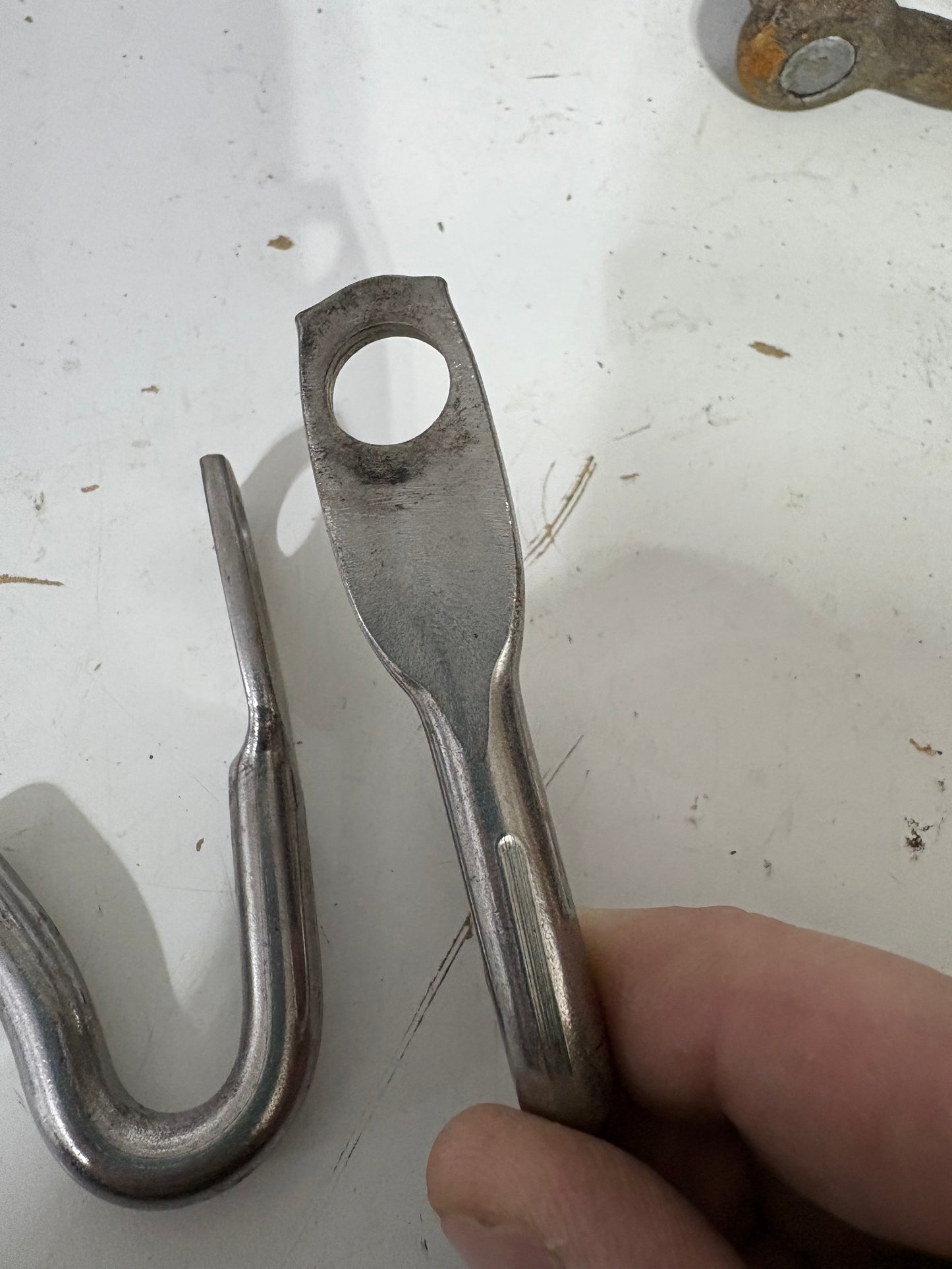 Pair of Stainless Steel Hooks 3"