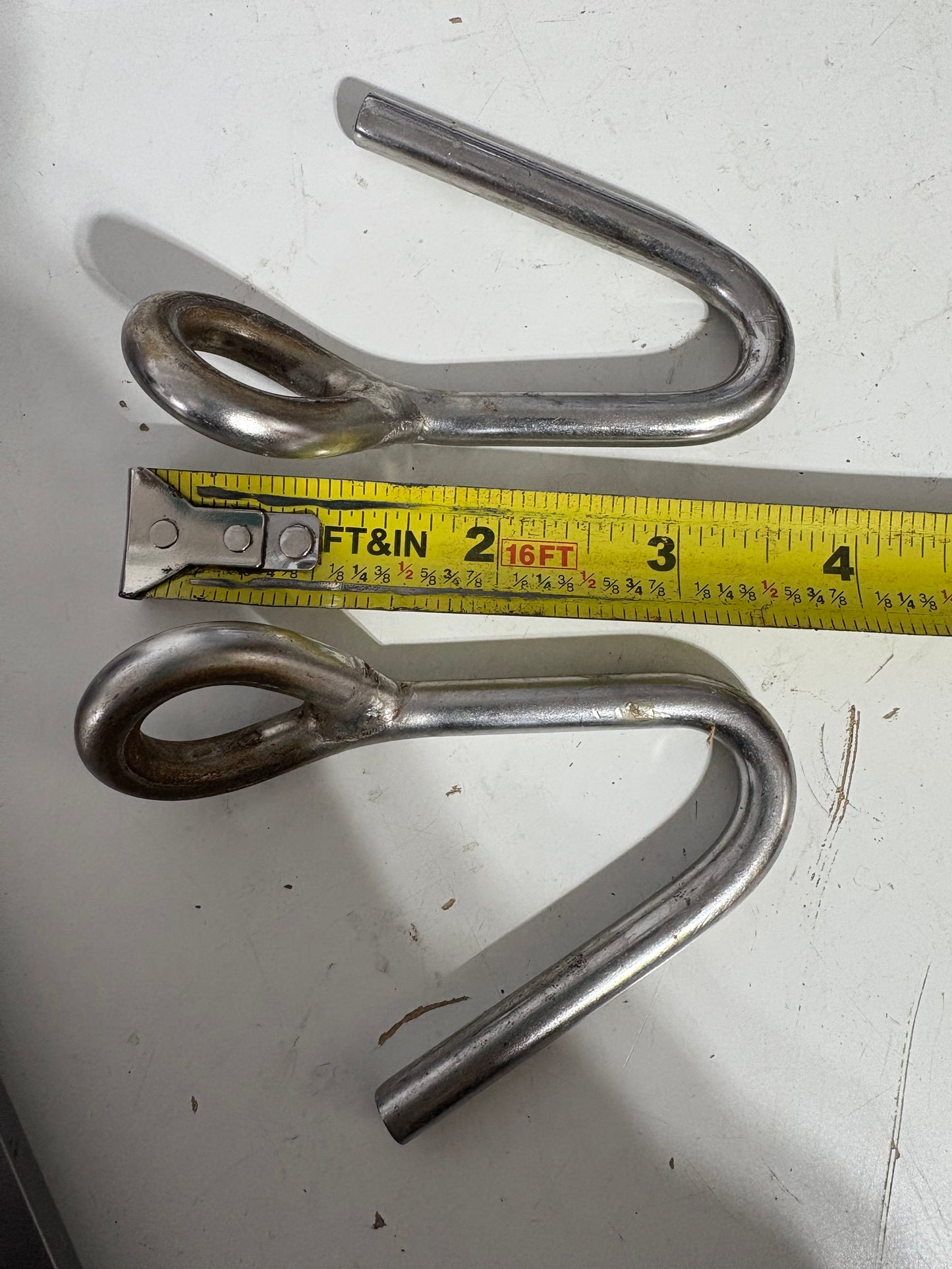 Pair Stainless Steel Hooks