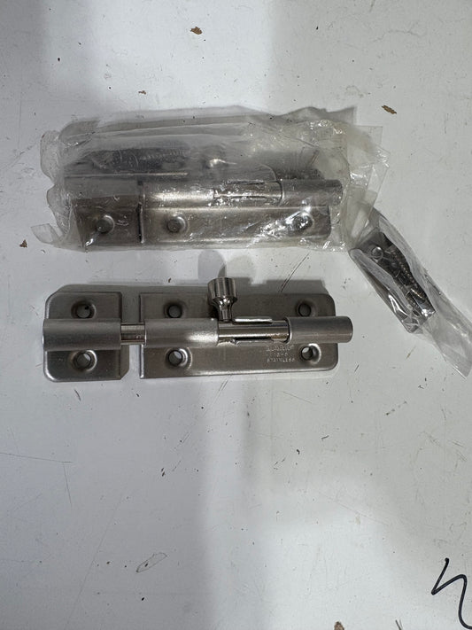 Stainless Steel Barrel Bolts- NEW Pair