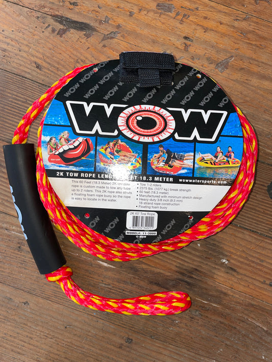 WOW 2k Tow Rope- 60’ Length NEW