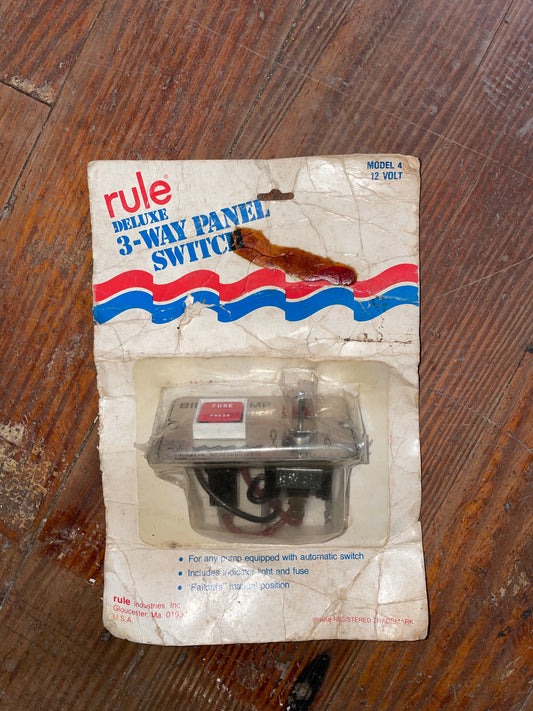 3 Way Bilge Pump Switch- NEW