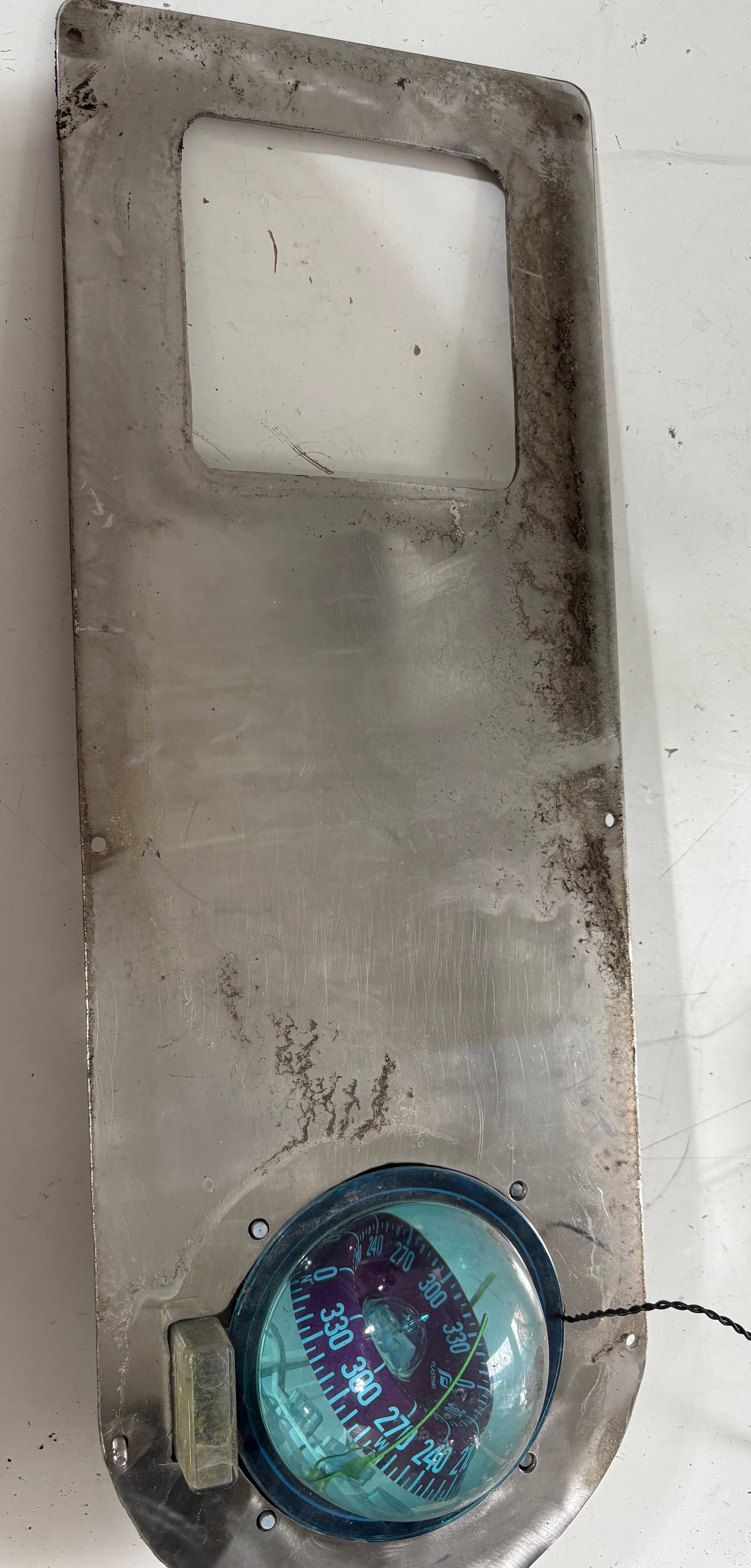 Contest Plastimo Compass on Steel Plate off Peterson 34