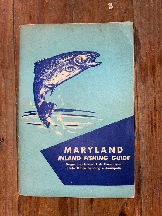 1976 Maryland Inland Fishing Guide Paperback Book