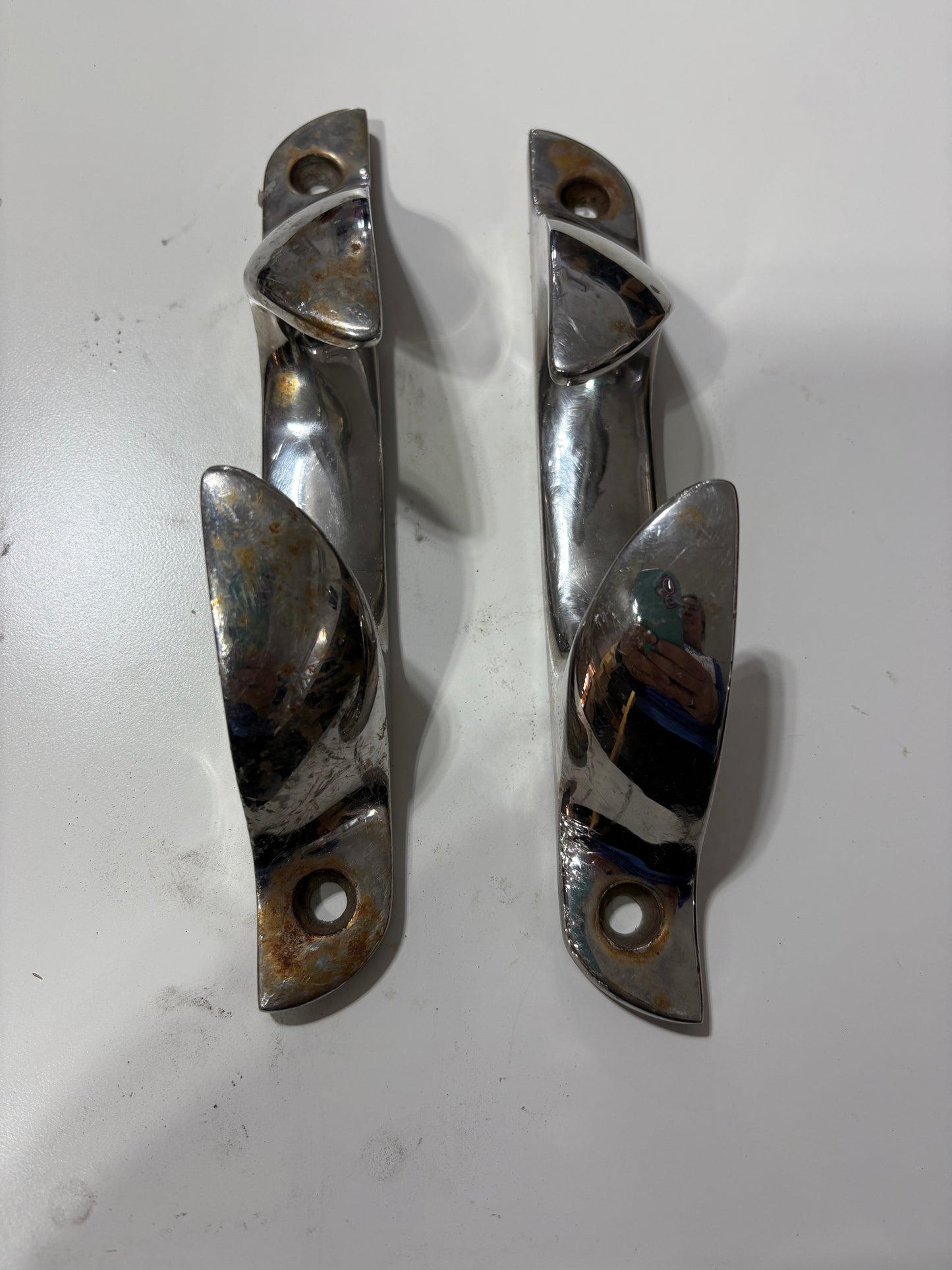 7 13/16" Stainless Steel Chock Cleats Pair