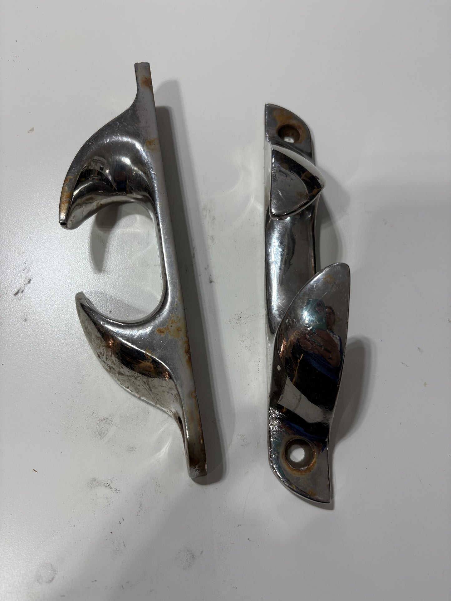 7 13/16" Stainless Steel Chock Cleats Pair