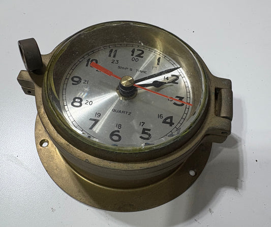 Ship's Time Brass Clock