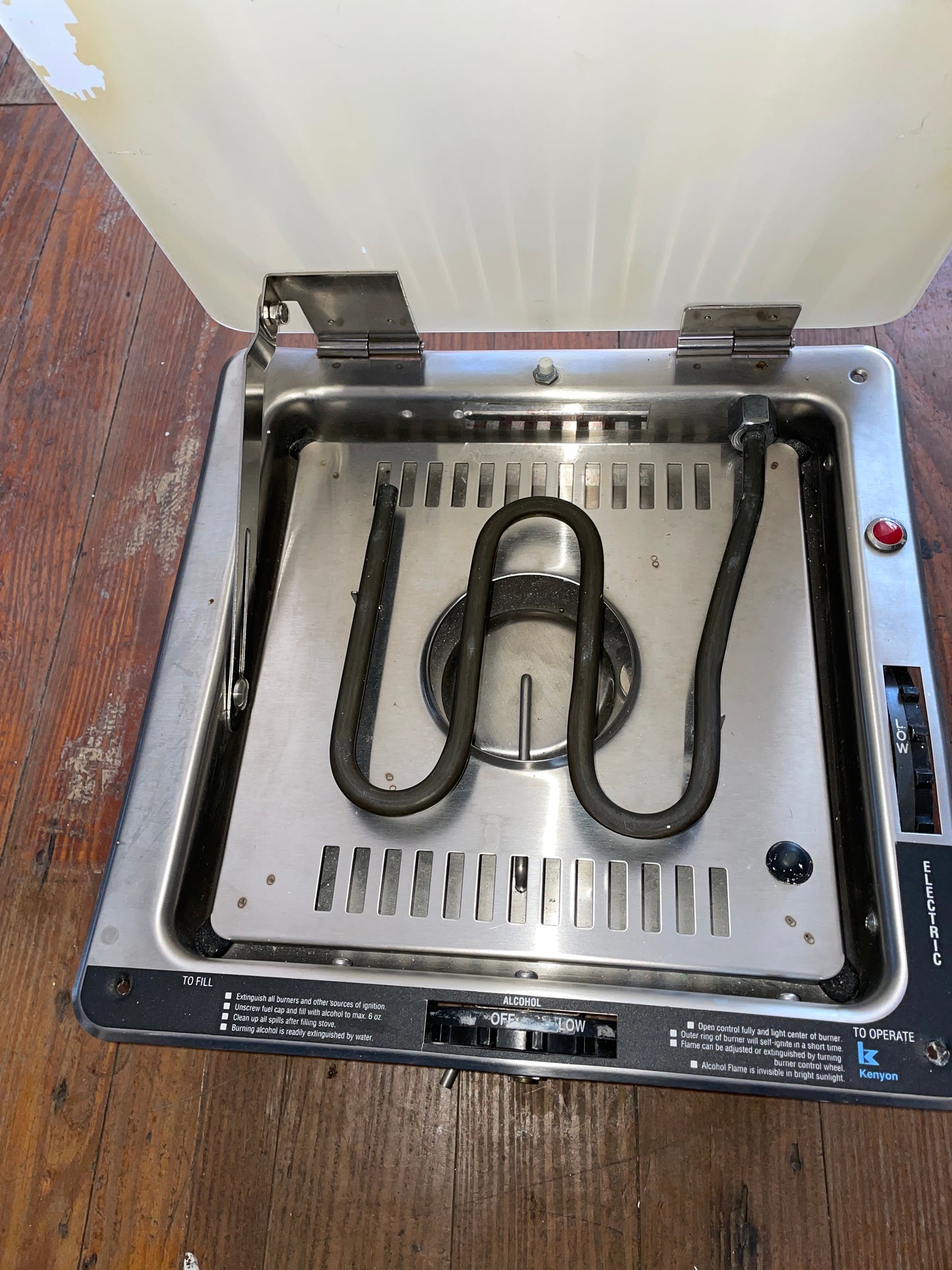 Kenyon Alcohol & Electric Single Burner Stove Sailboat Parts