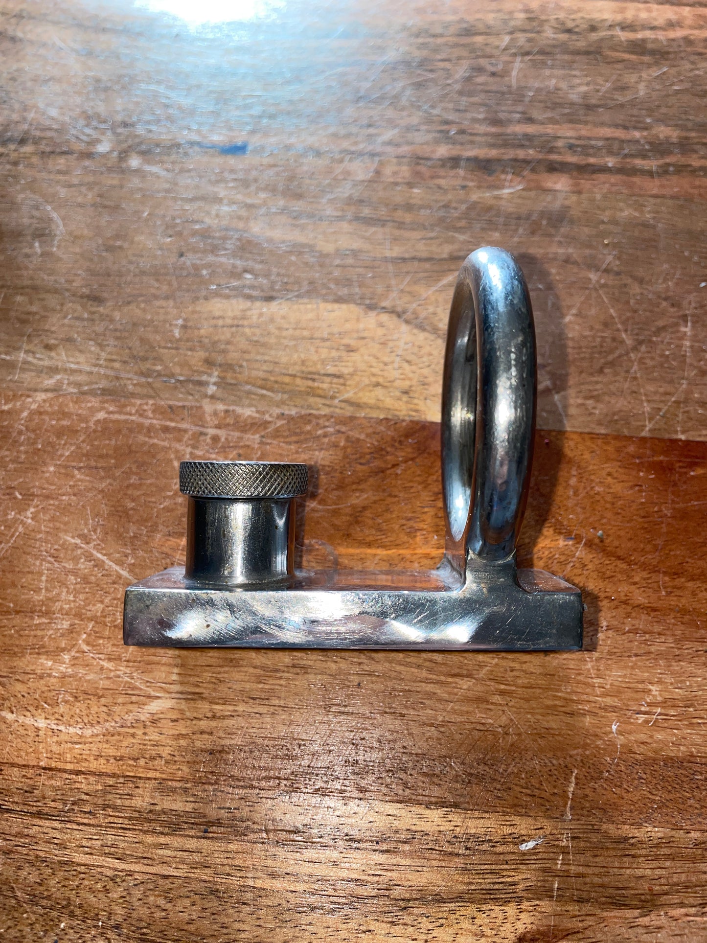 Stainless Steel 1” Mast Track Car Pull Top - 1 3/4” Ring Diameter