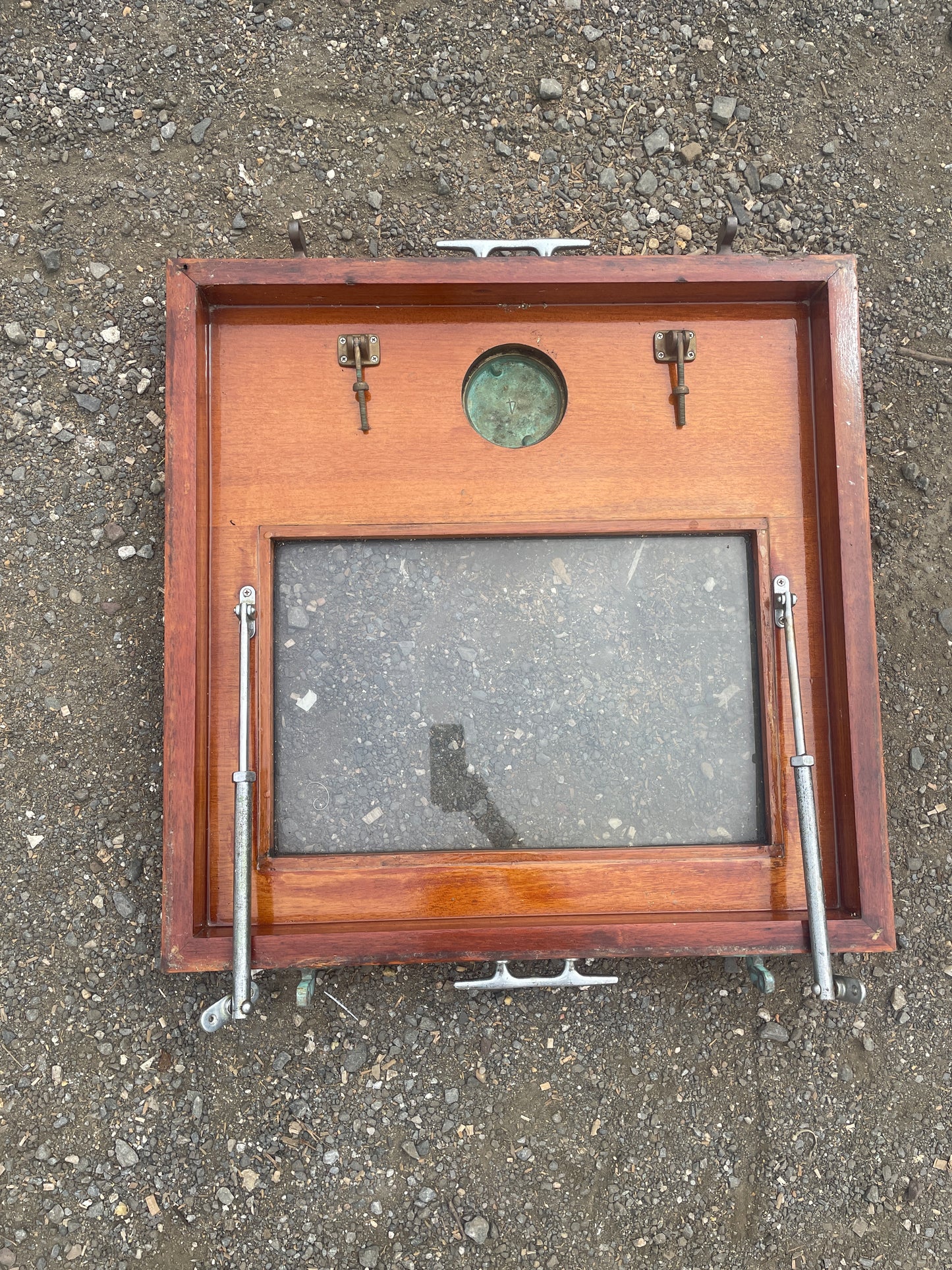 1934 Eisenhower 50' Teak Hatch - 26 1/2" Long x 26 5/8" Wide -- #192