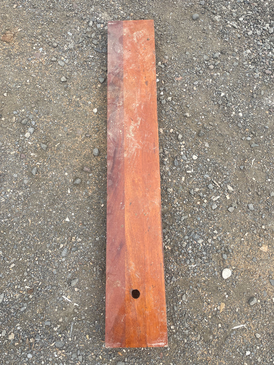 1934 Eisenhower 50' Mahogany Floor Board - 47 1/8" Long x 7 1/2" Wide x 1" Thick -- #190