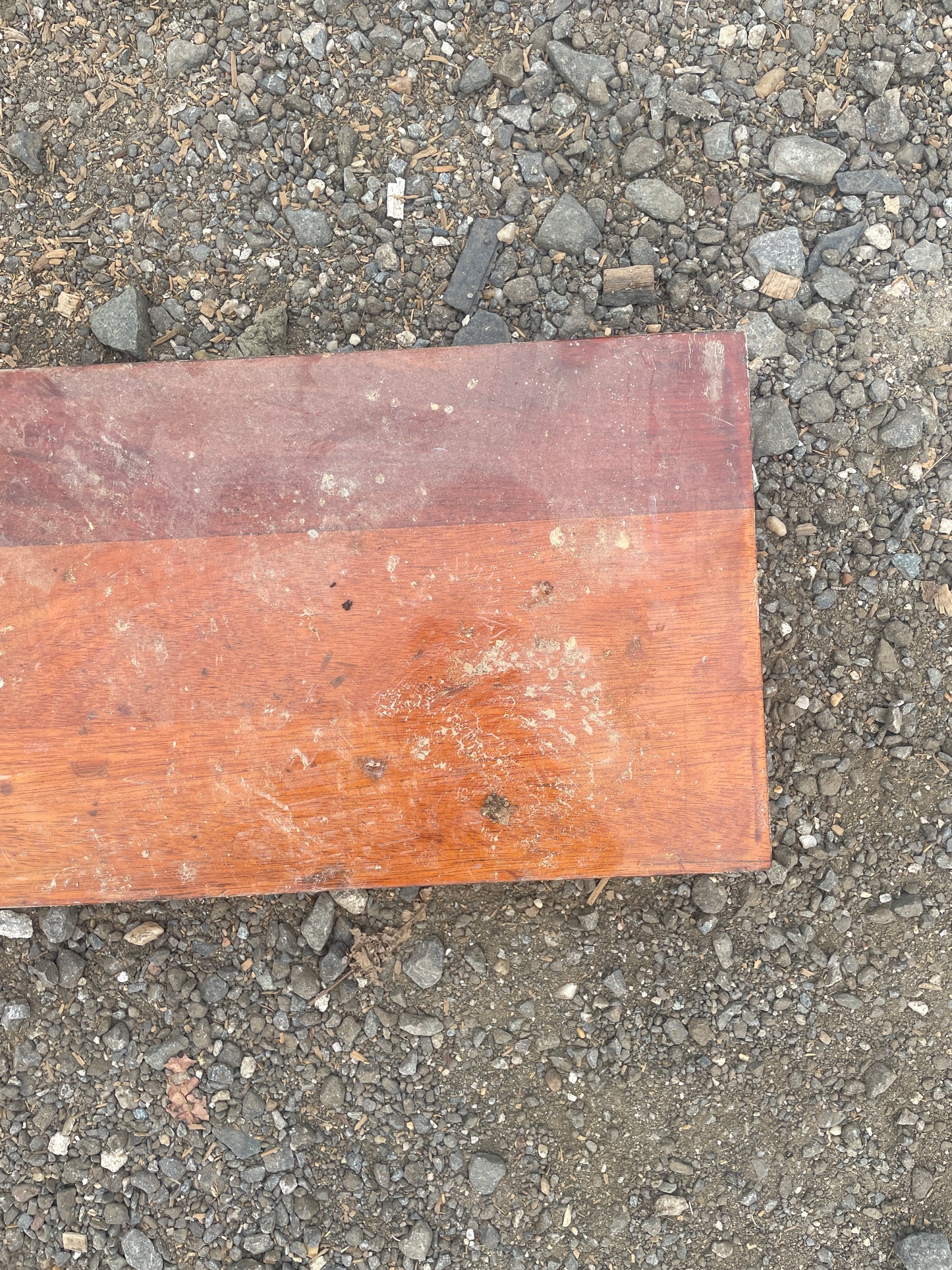 1934 Eisenhower 50' Mahogany Floor Board - 47 1/8" Long x 7 1/2" Wide x 1" Thick -- #190