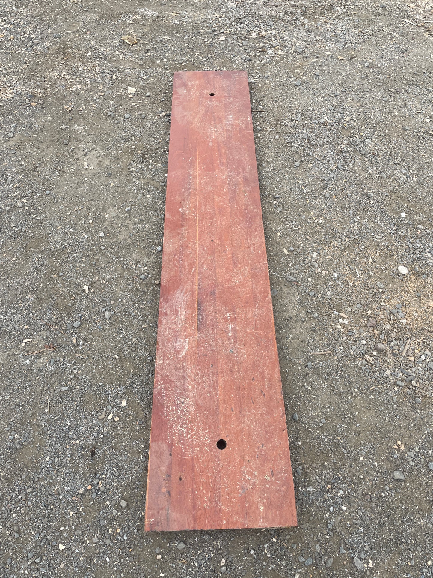 1934 Eisenhower 50' Large mahogany Floor Board - 82 1/2" Long x 15" Wide x 1" Thick -- #194