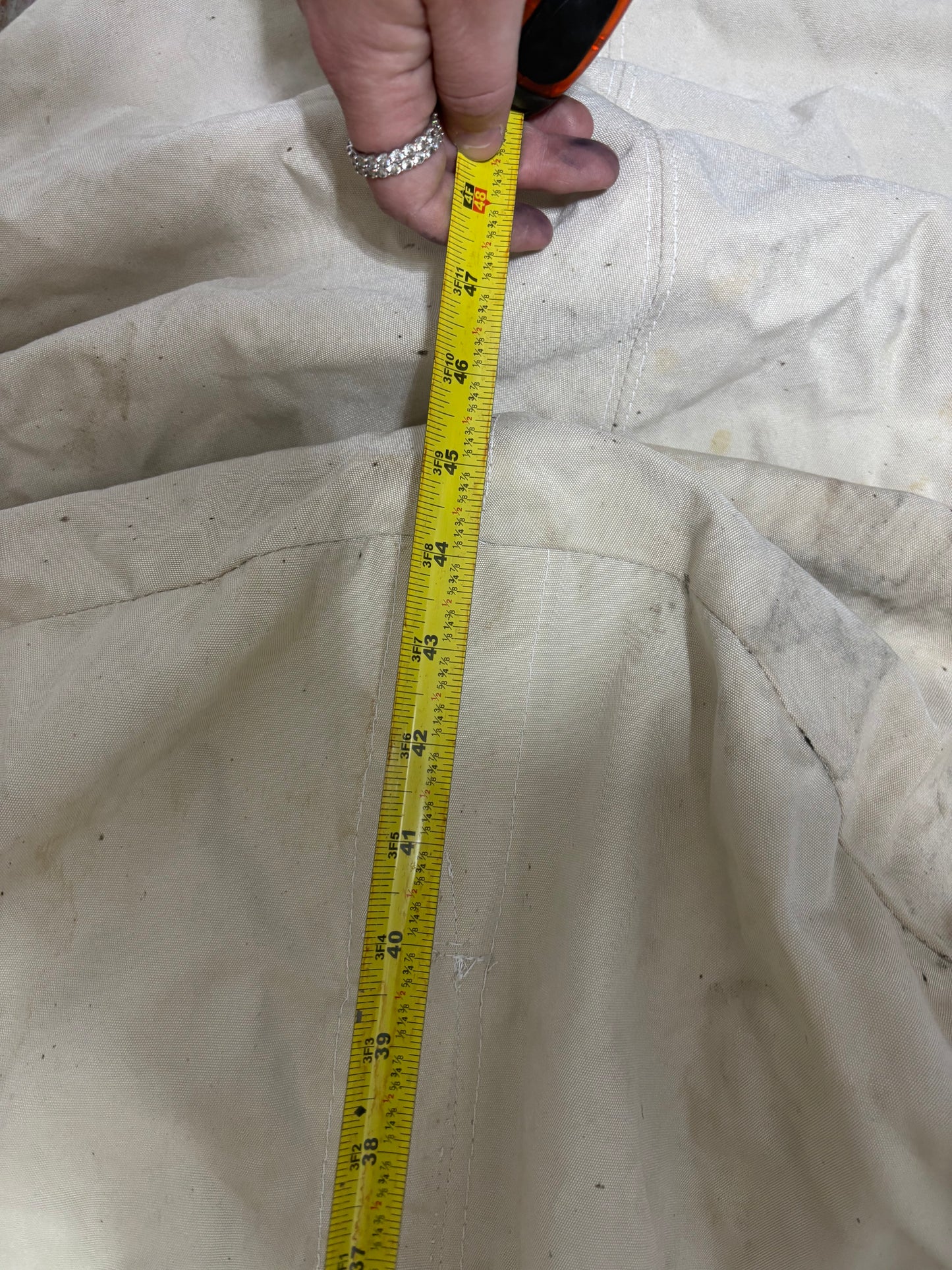 White Canvas Wheel Cover