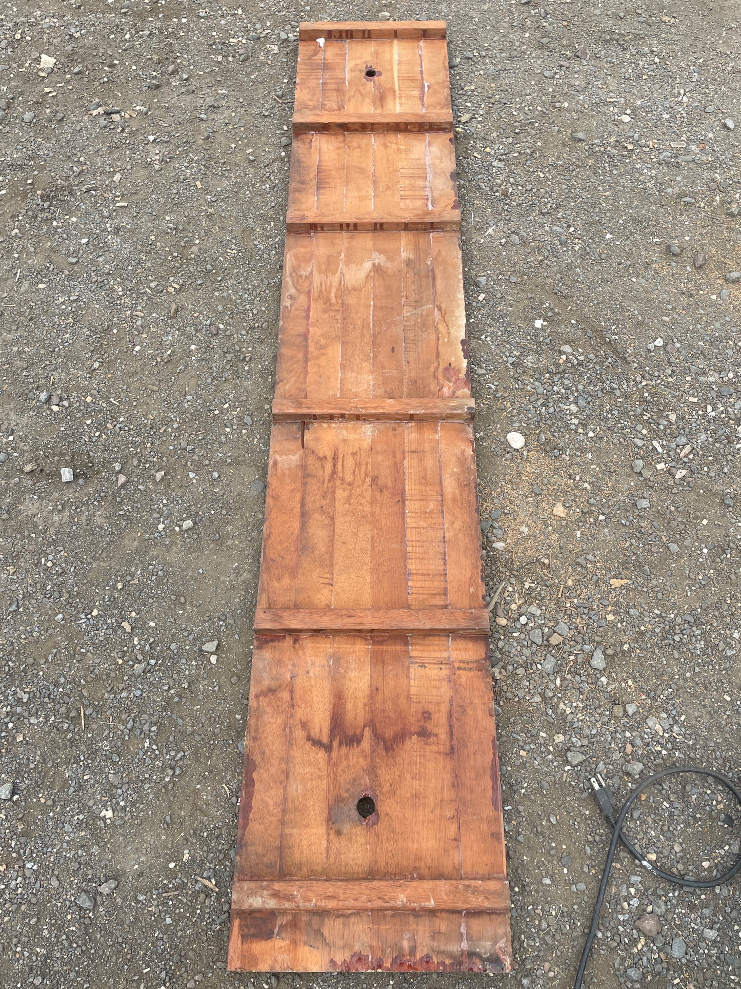 1934 Eisenhower 50' Large mahogany Floor Board - 82 1/2" Long x 15" Wide x 1" Thick -- #194
