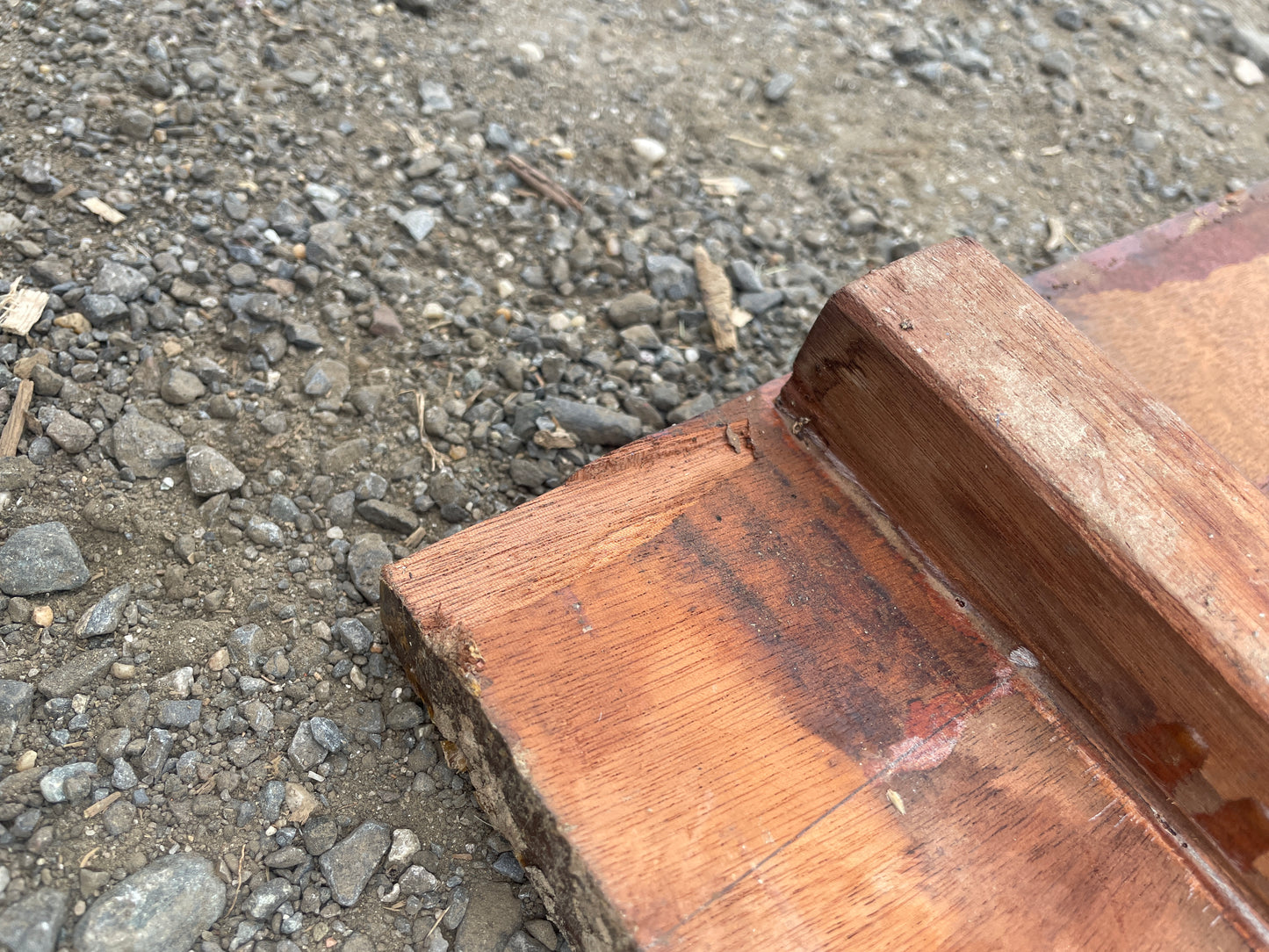 1934 Eisenhower 50' Large mahogany Floor Board - 82 1/2" Long x 15" Wide x 1" Thick -- #194