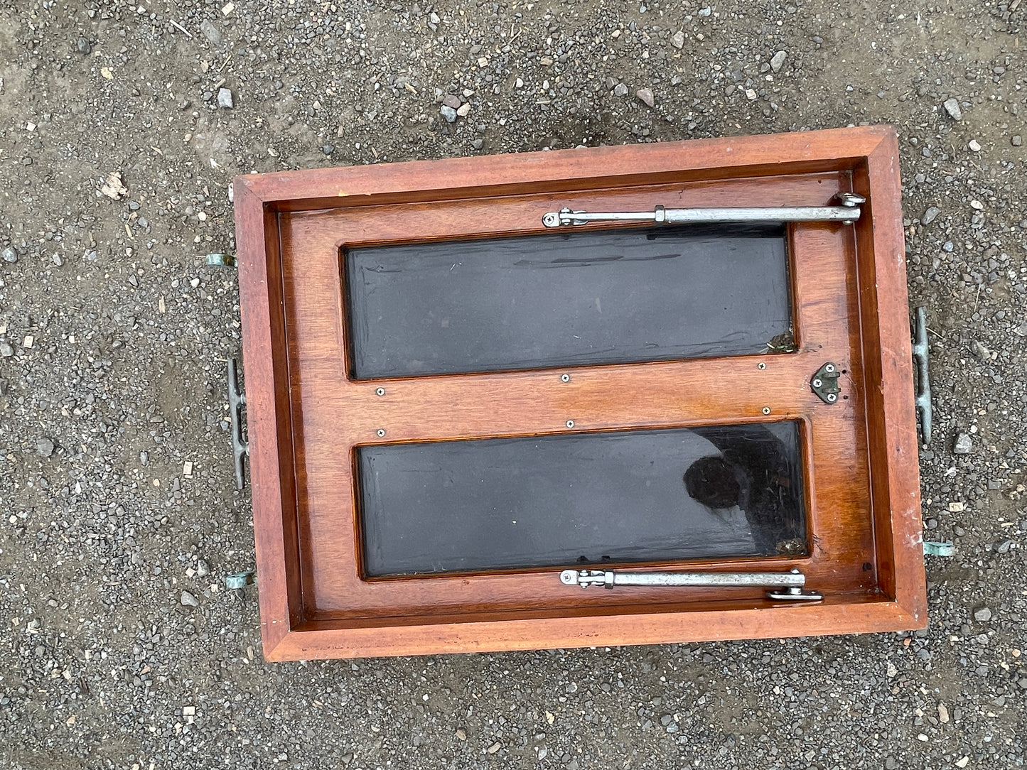 1934 Eisenhower 50' Teak Hatch - 28 1/2" Long x 21 3/8" Wide x 2 1/2" Tall -- #195