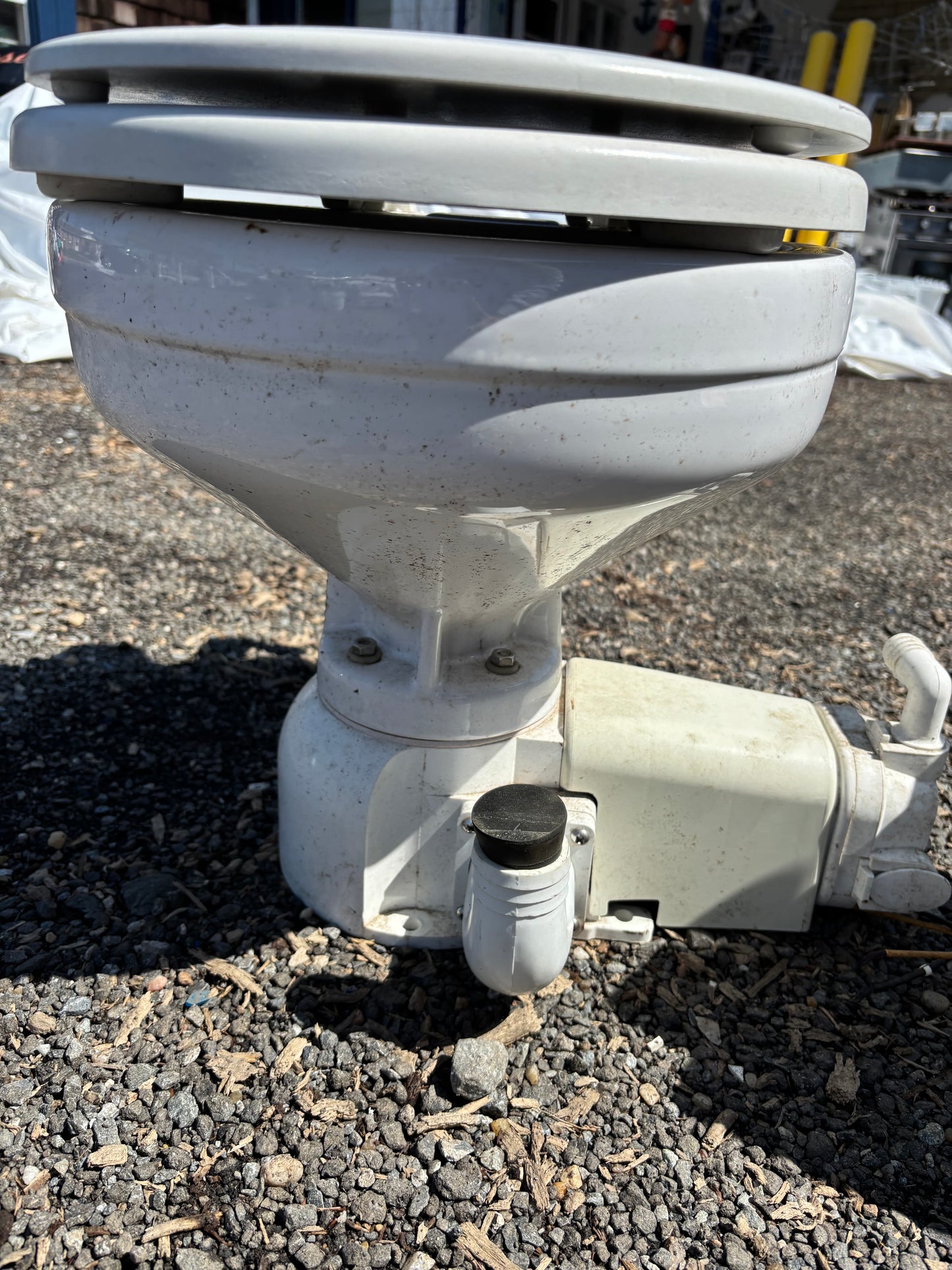 Raritan Marine Toilet With Functioning Lectra San Type 1 Marine Sanitation Device