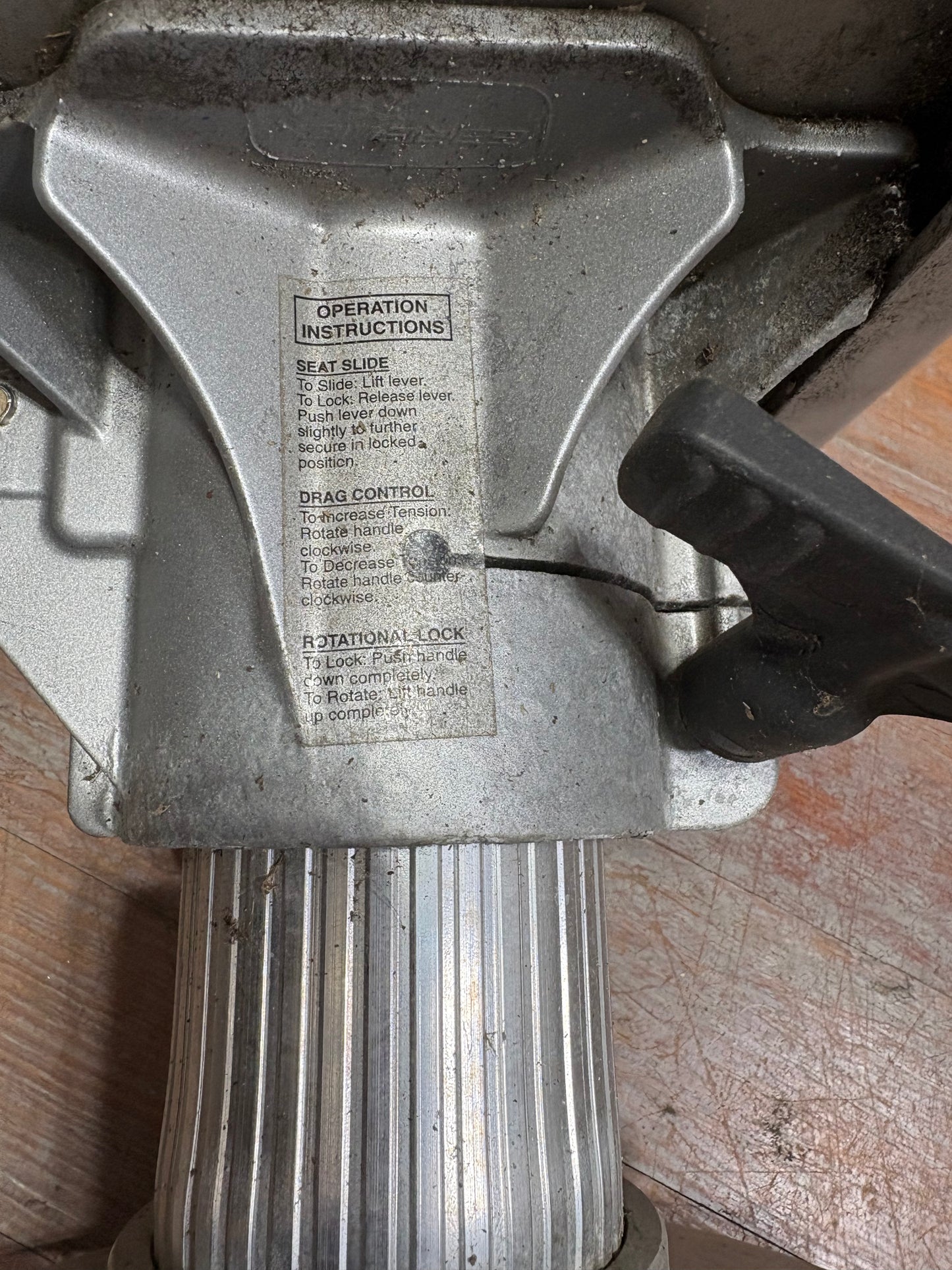 Aluminum Seat Base off of a Sea Ray