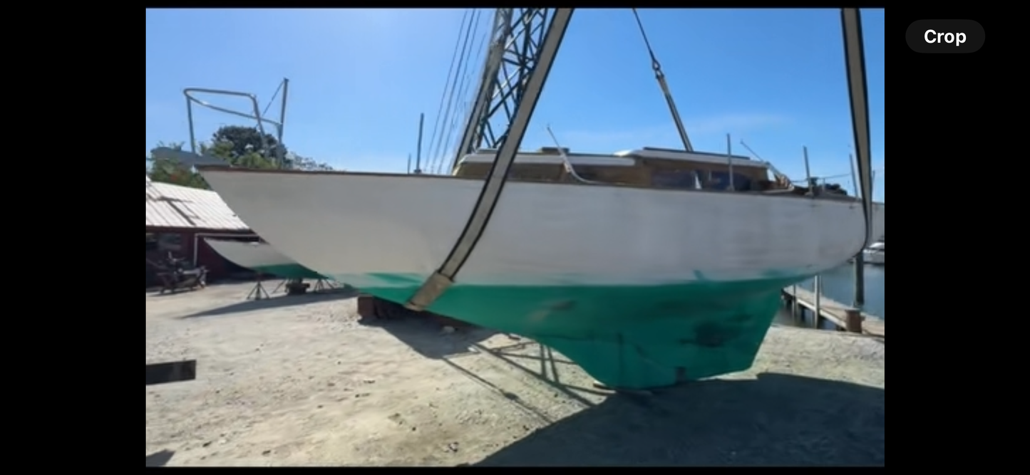 Vintage Bronze Lazarette Sliding Bar Locking System Starboard and Port - Alden Priscilla 1971