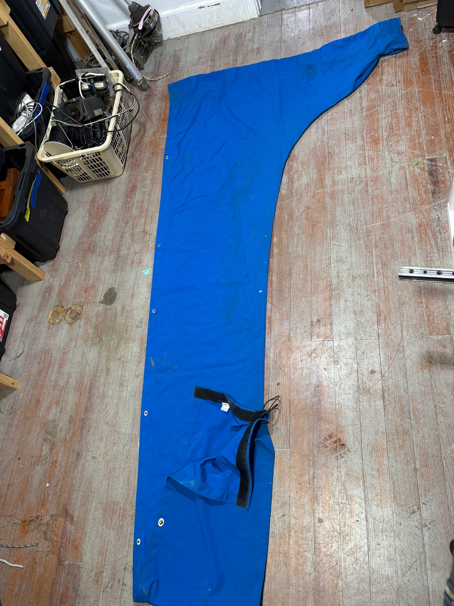 Blue Canvas Sail Cover 127" long