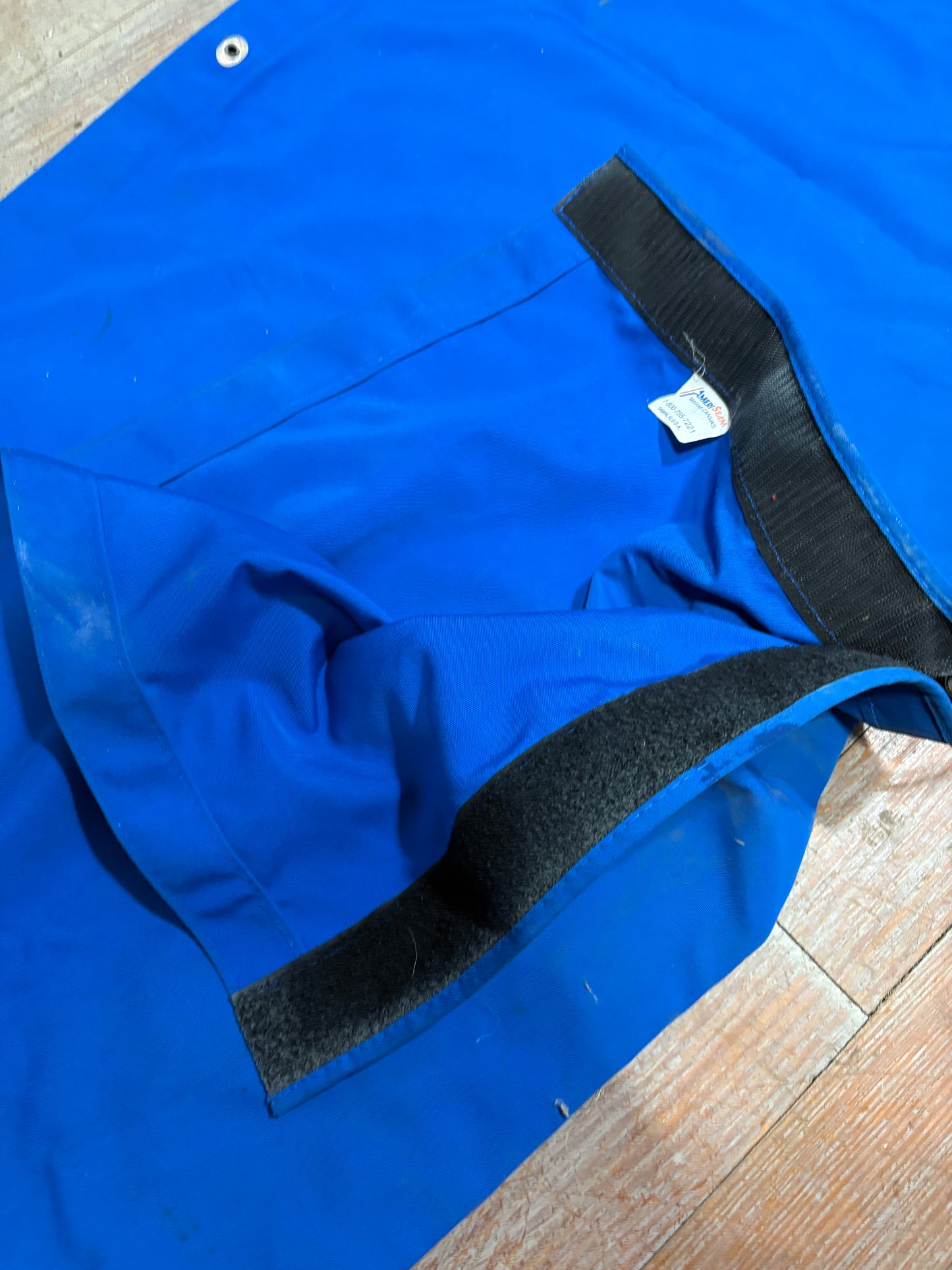 Blue Canvas Sail Cover 127" long