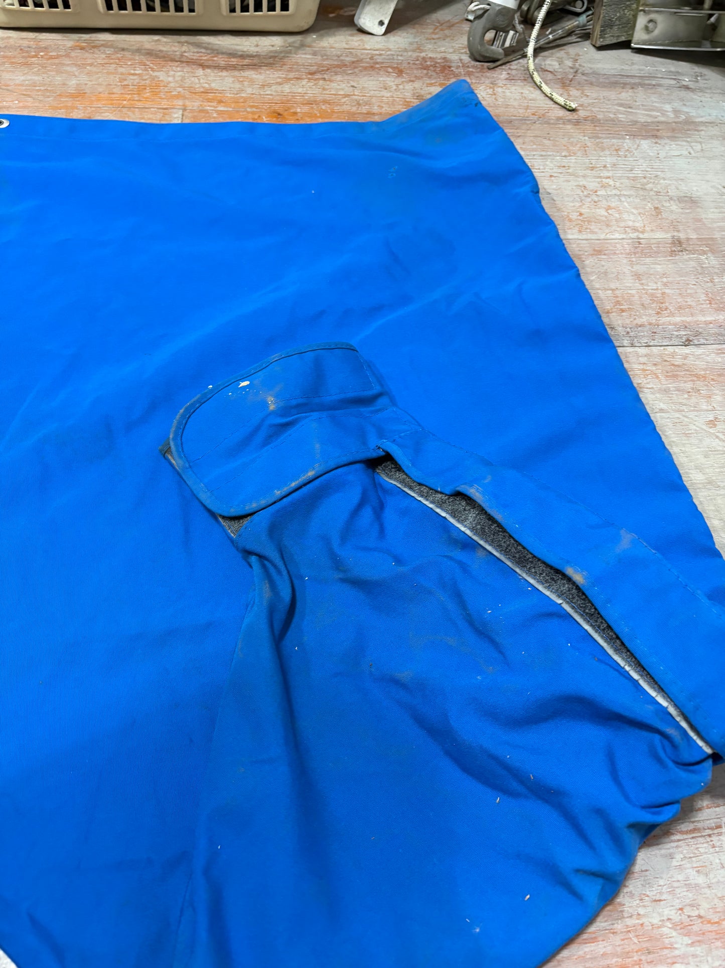 Blue Canvas Sail Cover 127" long