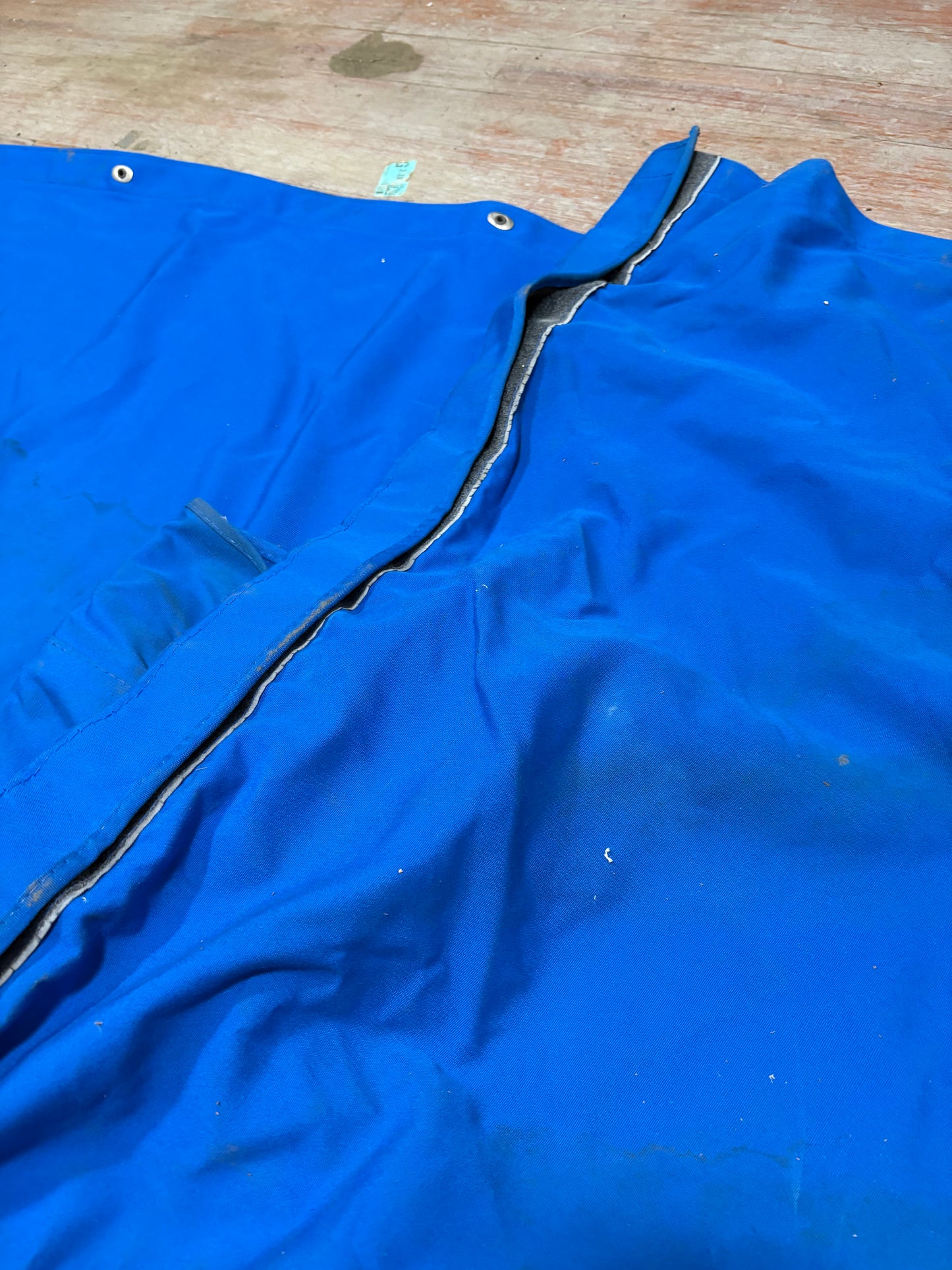 Blue Canvas Sail Cover 127" long