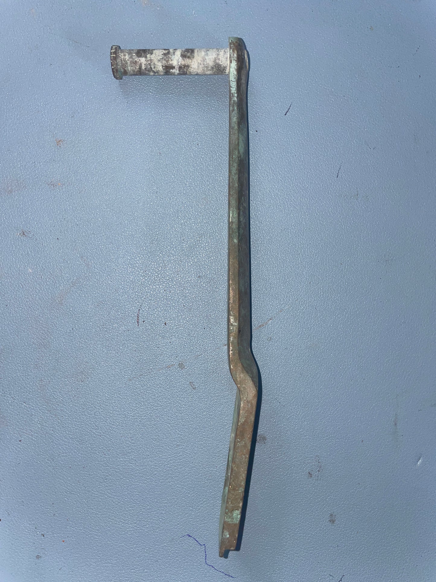 Small 8 1/4" Long Bronze Winch Handle - 1 1/8" Insert