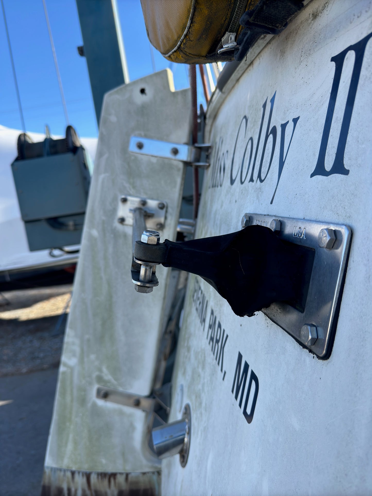 Pearson 27 Rudder With Control Arm & Teleflex Cables