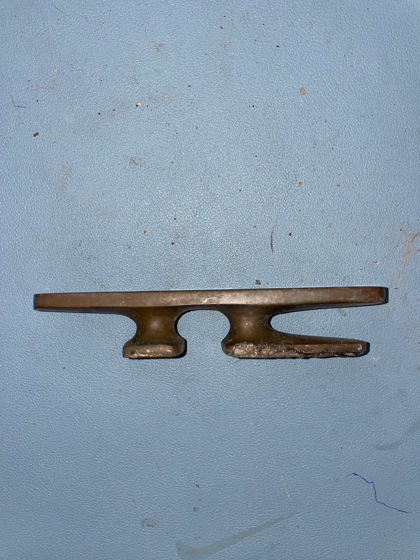 5" Unique Flat Rounded Bronze Cleat - 1934 Eisenhower 50'
