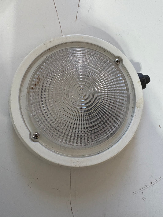 White 5" Interior Light Push Switch