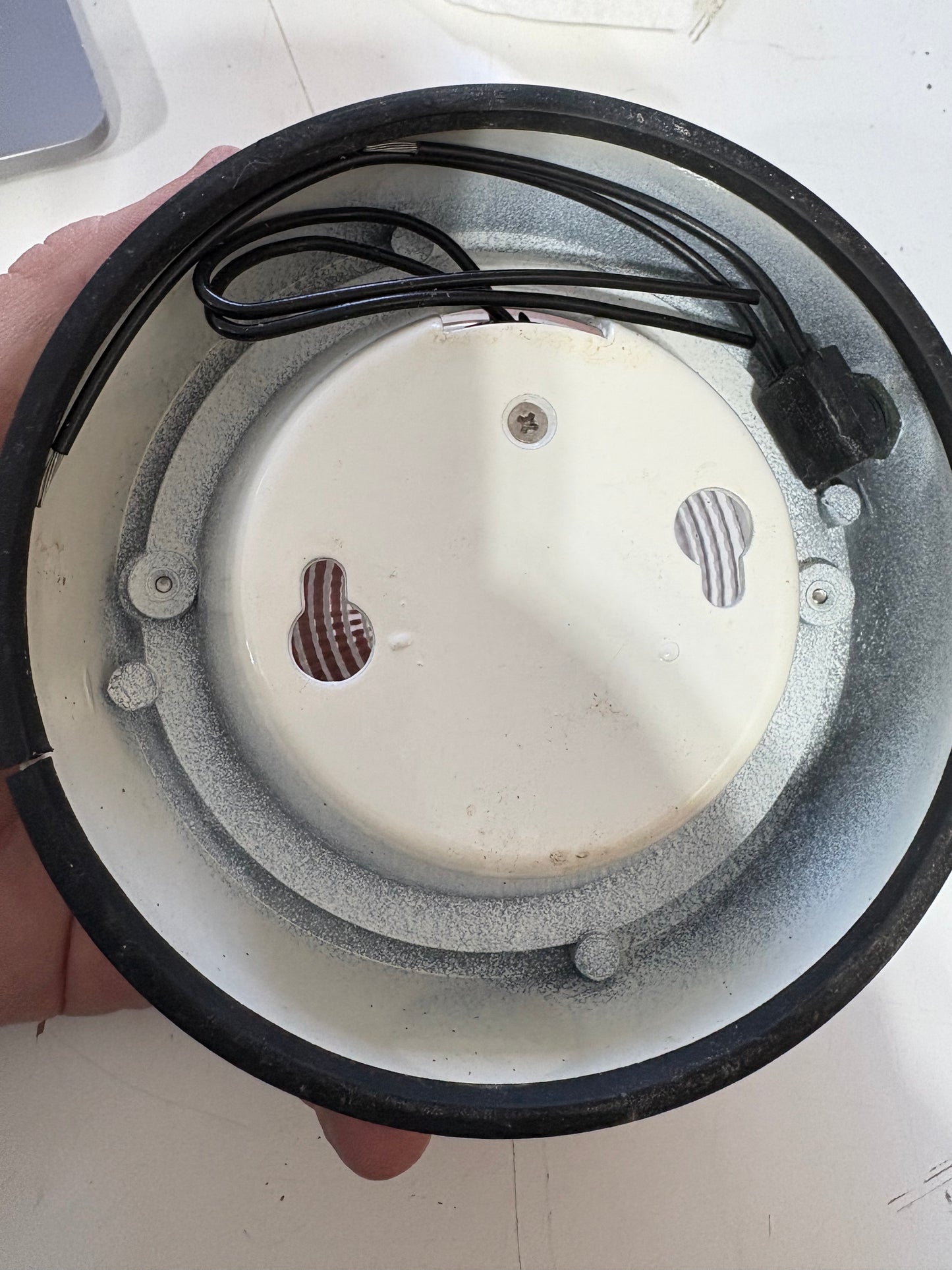 White 5" Interior Light Push Switch