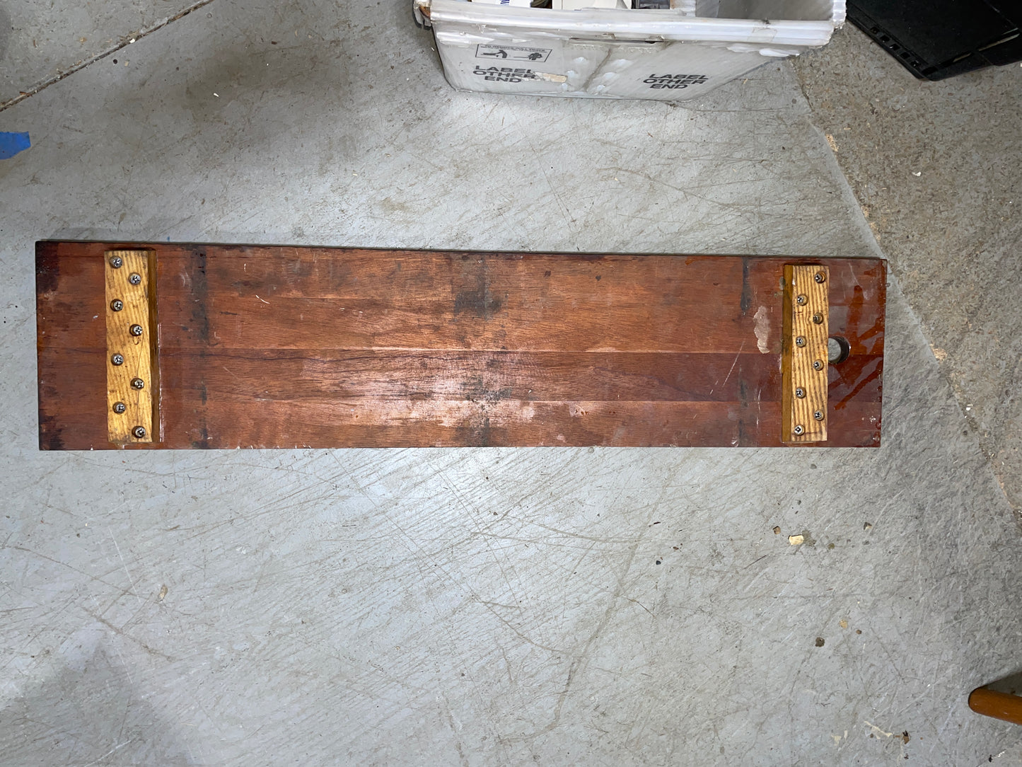 Mahogany Floor Piece - 37" Long x 8 5/8" Wide x 1 7/8" Thickness -- #199
