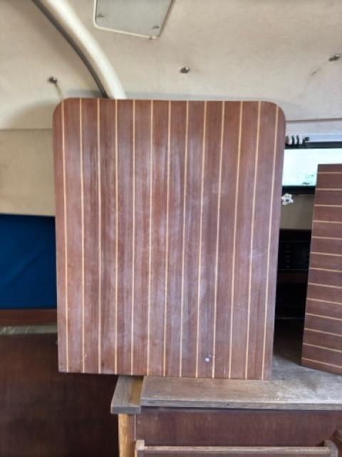 Teak & Holly Marine Plywood Floor - 23" Wide x 78" Length - Pearson 27 -- #291