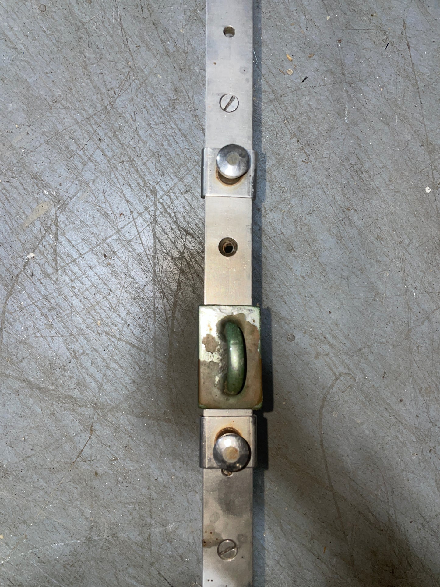 1964 Pearson Triton 54 1/4" Long Stainless Steel T Track With Cars