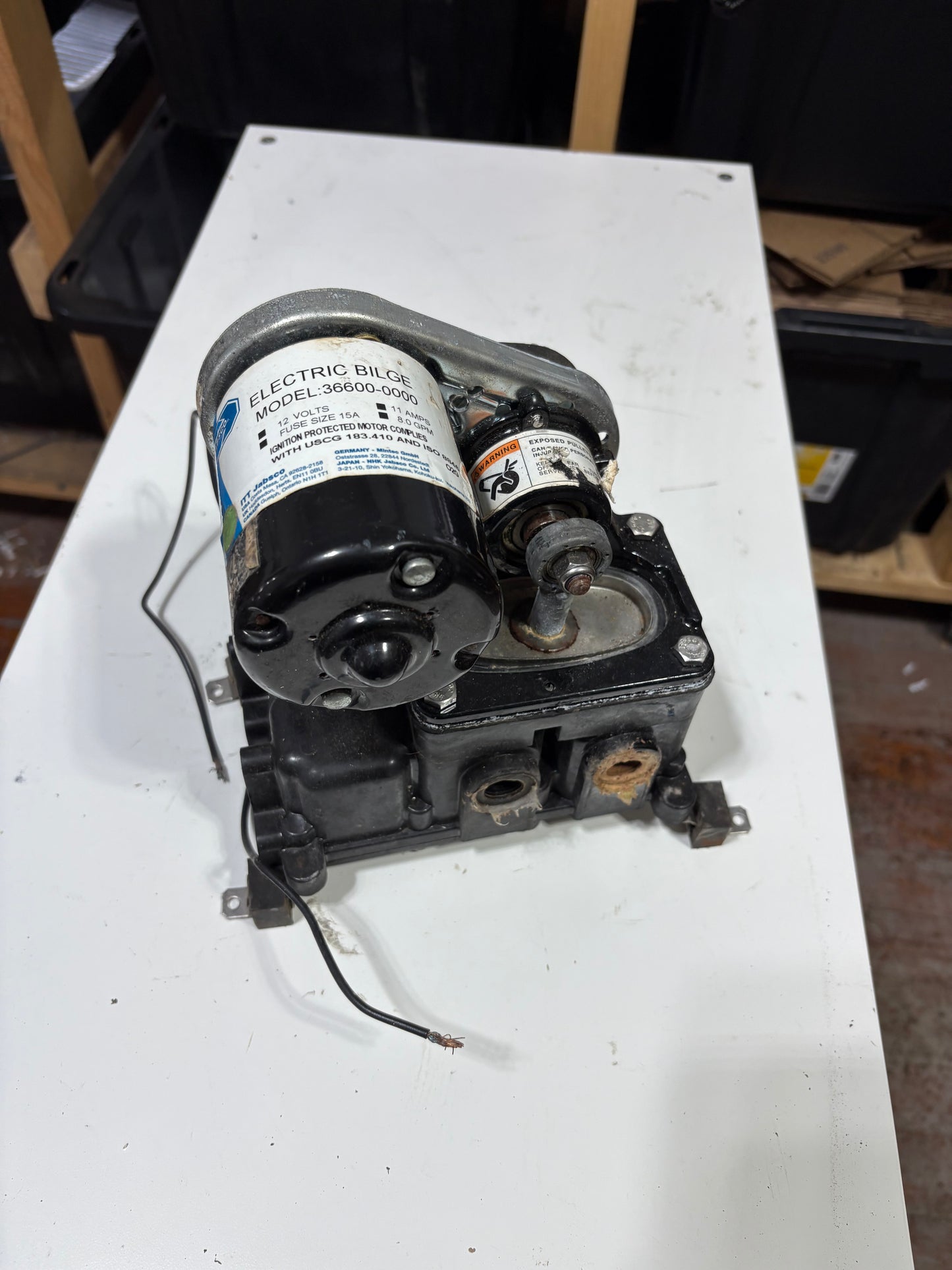 Jabsco Electric  Bilge Model 36600-0000 12 Volt